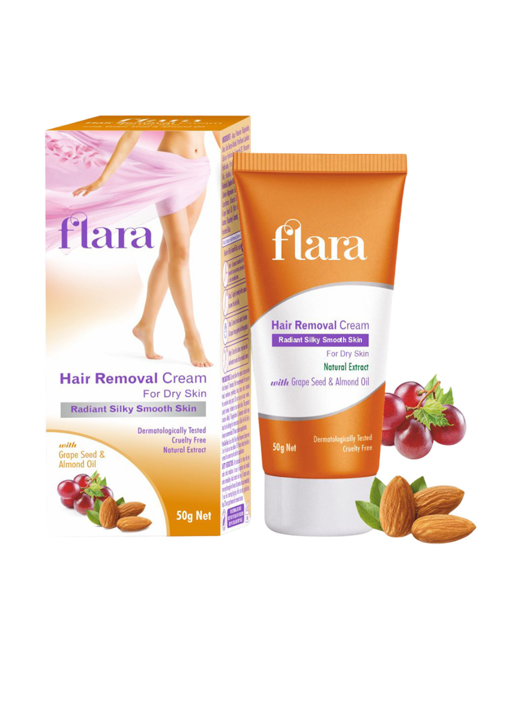FLARA Hair Removal Cream With Almond Oil - 50 g