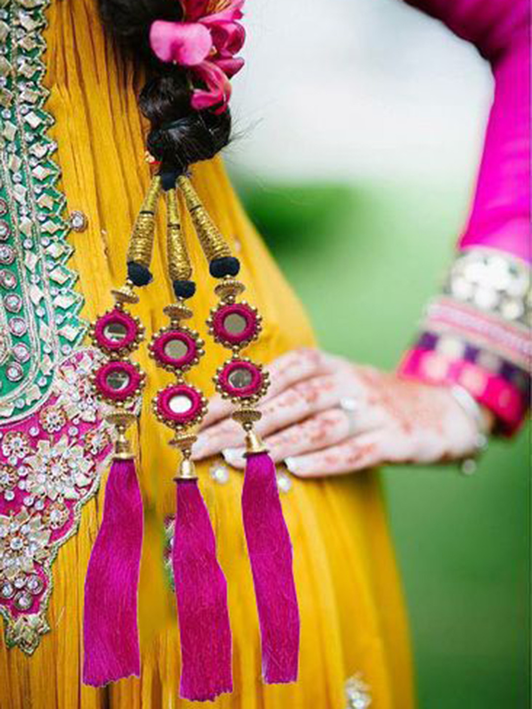 GADINFASHION Embellished Paranda Choti Braid