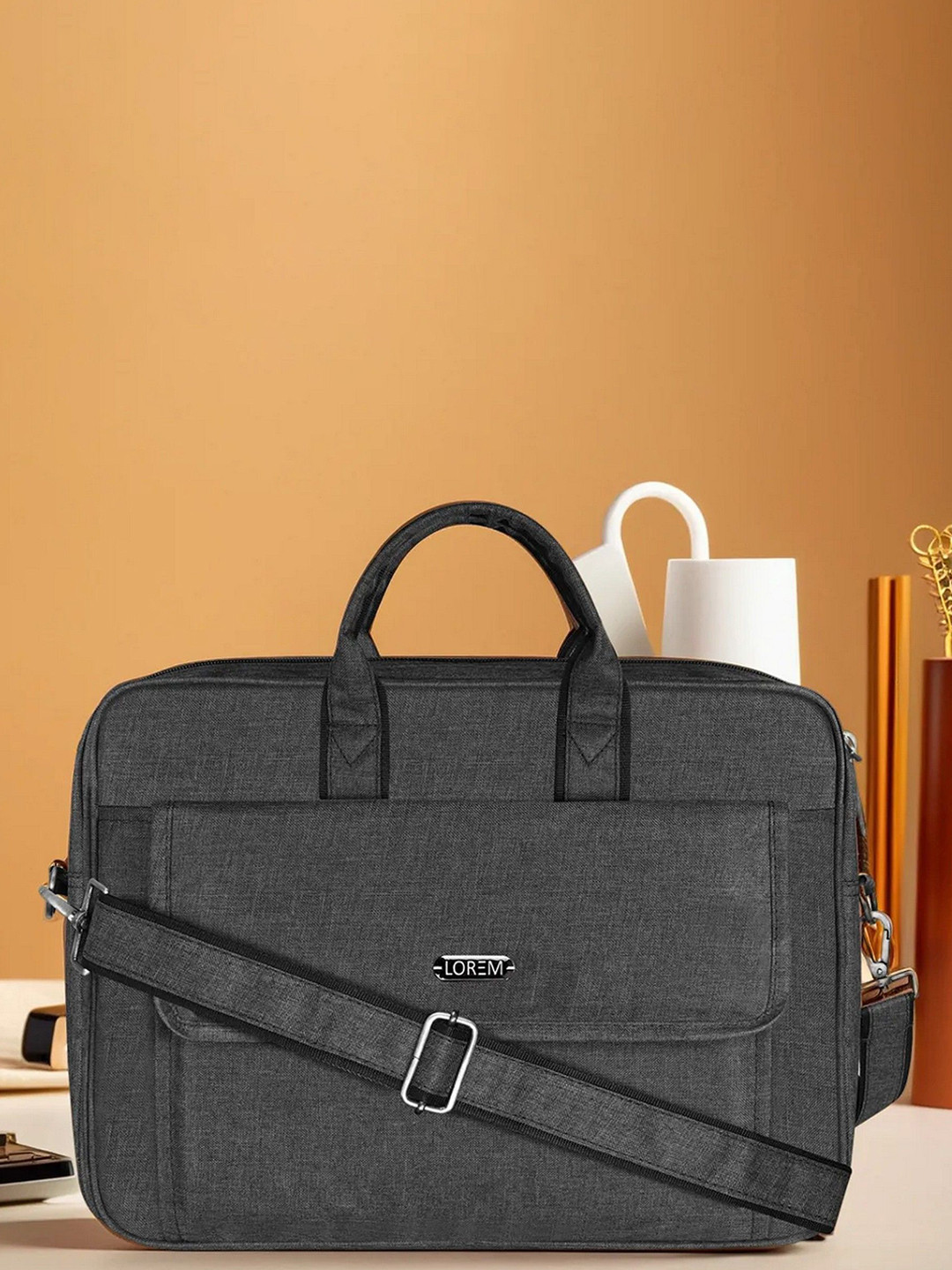 LOREM Linen Color Linen fabric 9.44L Messenger Bag For Men BG117