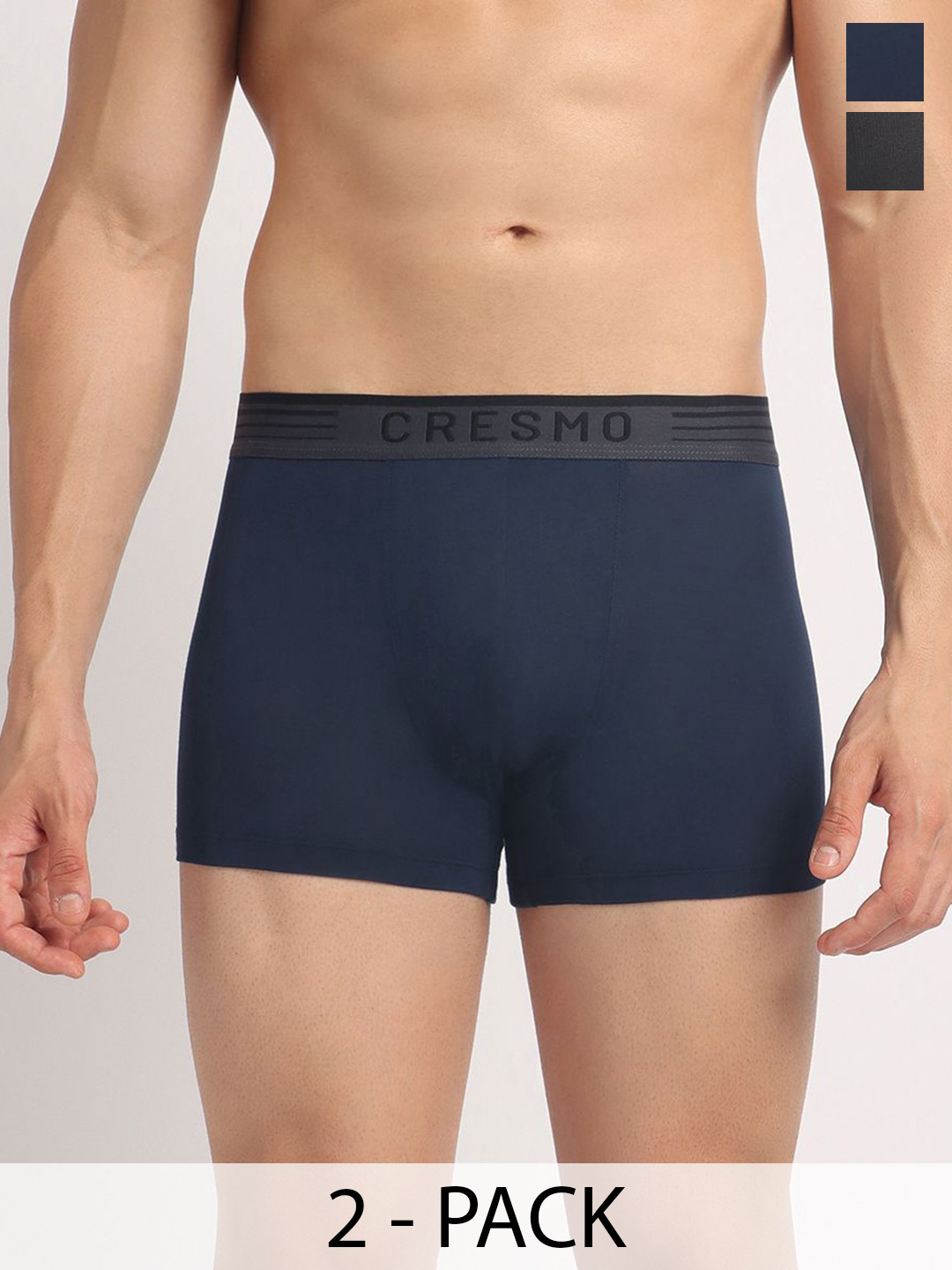 Cresmo Pack Of 2 Anti Bacterial Short Trunks CR-T-STR-P3-SLSTON-COSM-SHARM-S