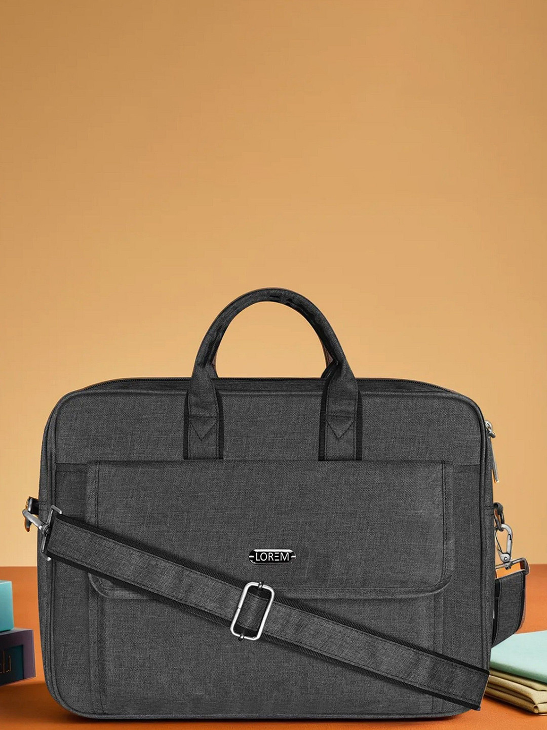 LOREM Linen fabric Laptop Bag For Men