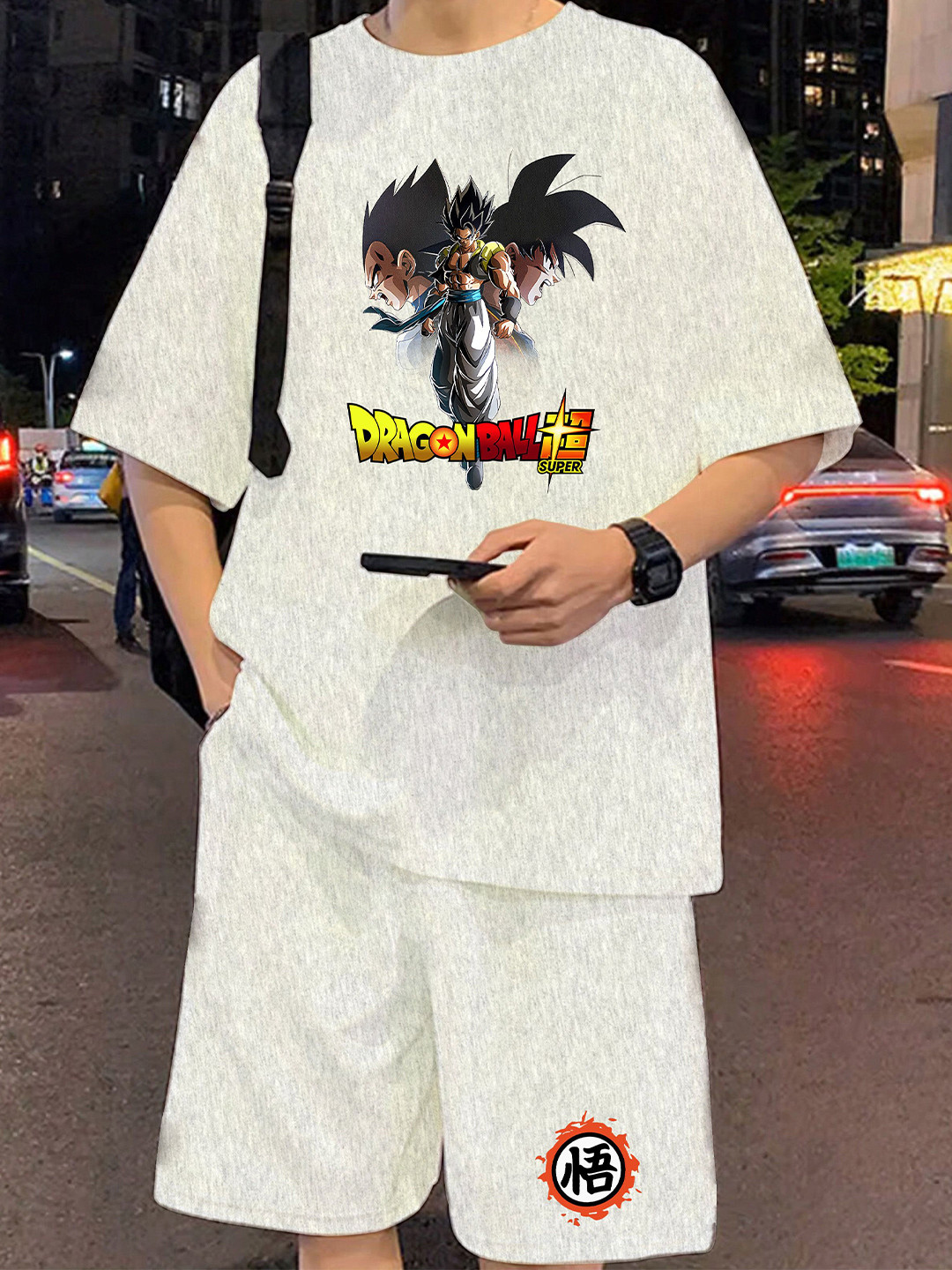 LOCAVESTIR Boys Dragon Ball Goku Printed T-shirt With Shorts