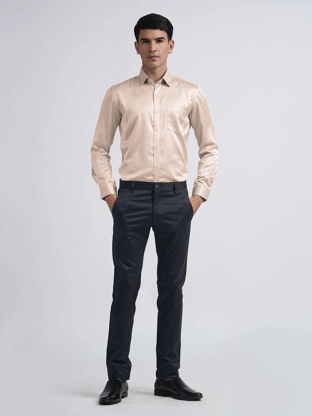 OTTO Men Trim Slim Fit Opaque Casual Shirt