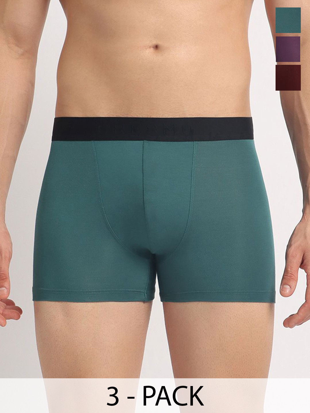 Cresmo Pack Of 3 Anti Bacterial Trunks CR-T-SLD-P3-ESC-ELVI-COMB-S