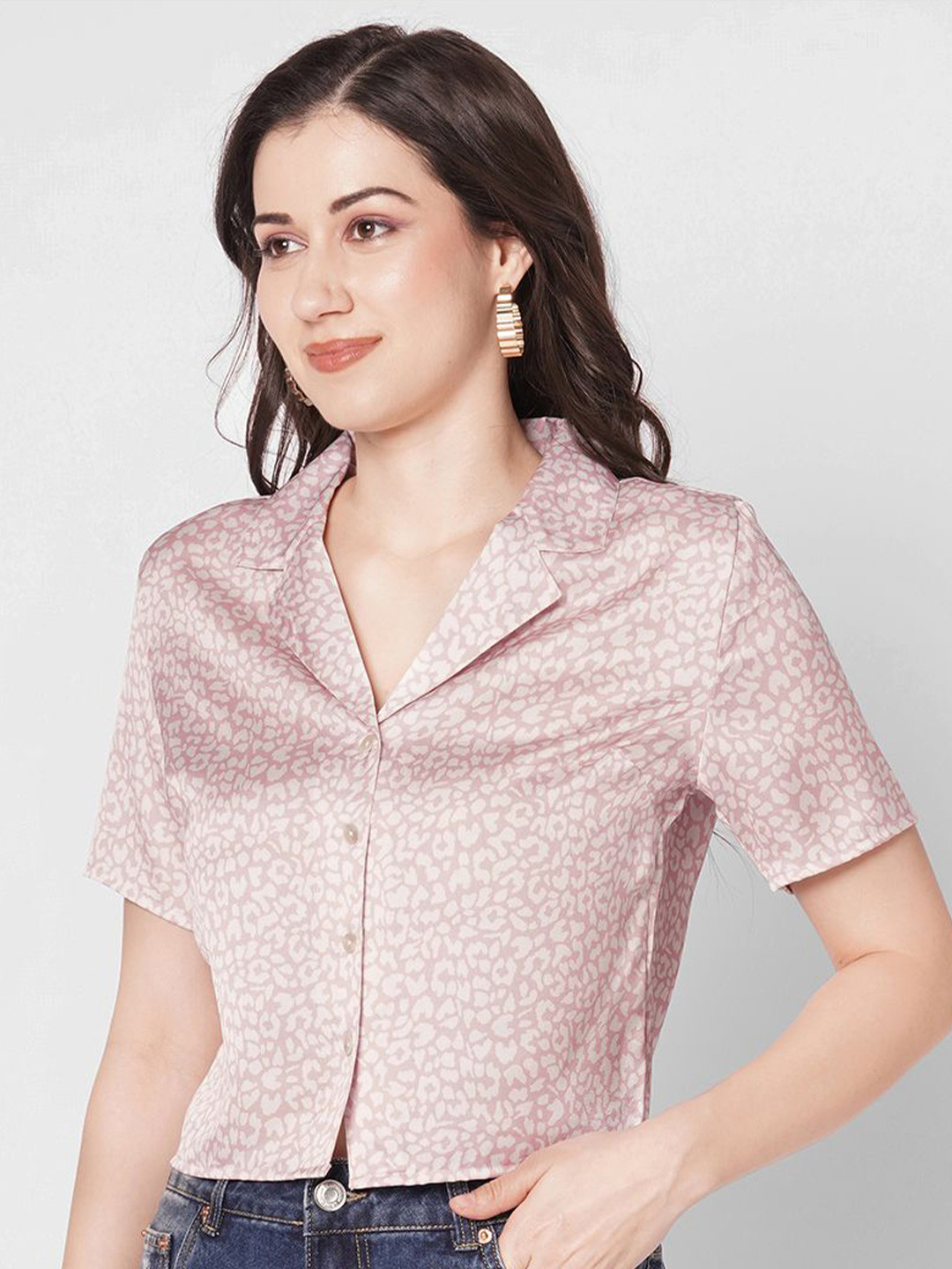 ZESTX Women Animal Printed Casual Shirt