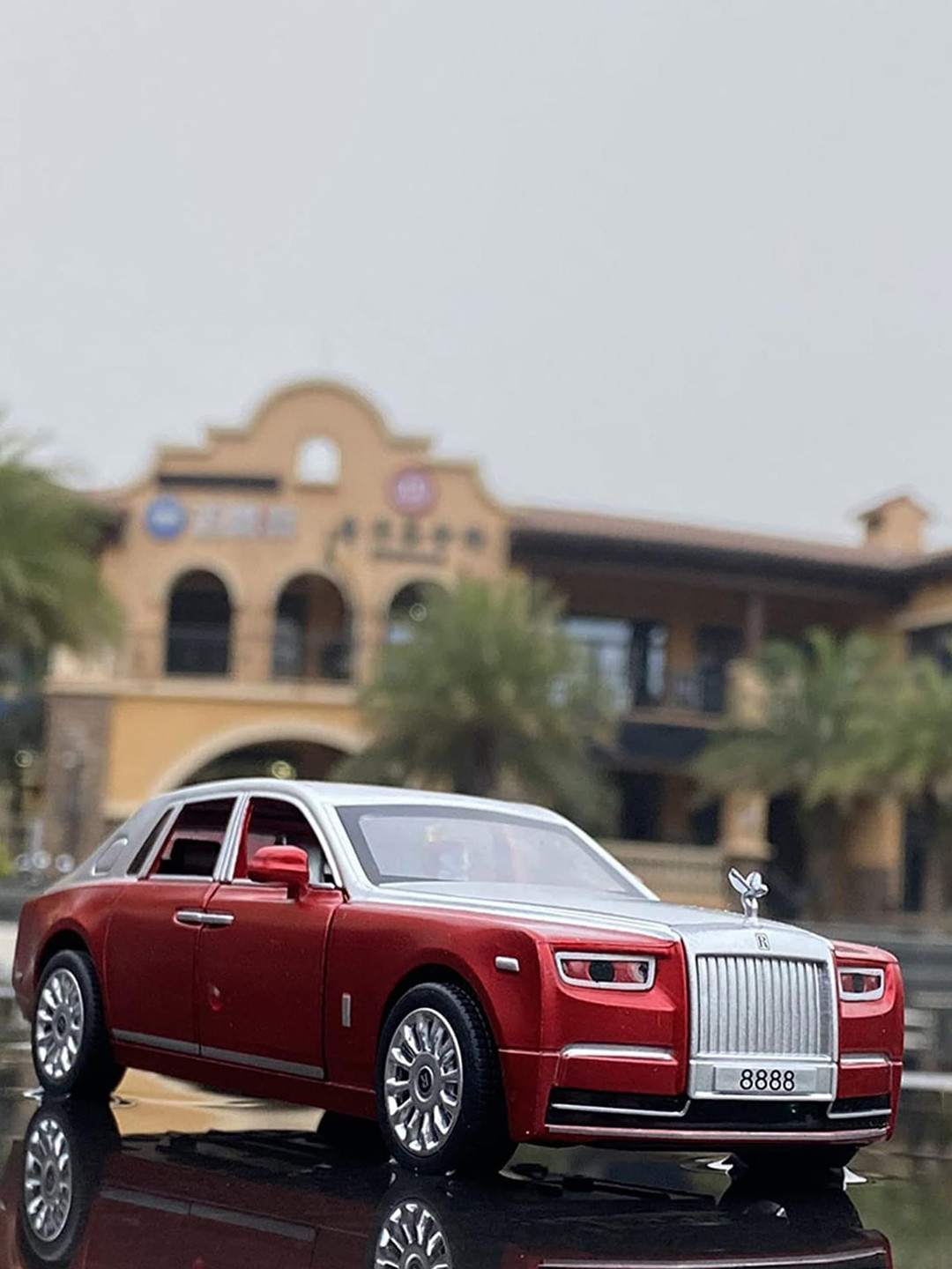 FUNDRIFT Kids Pull Back Rolls Royce Toy Car With Light & Sound