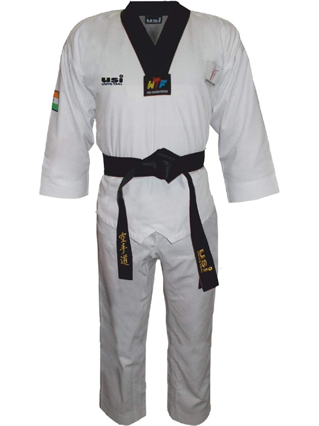 USI UNIVERSAL THE UNBEATABLE Unisex V-Neck Top With Trouser Taekwondo Dress