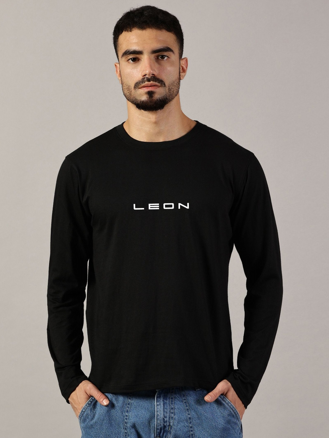 LEON Men Typography Printed T-shirt