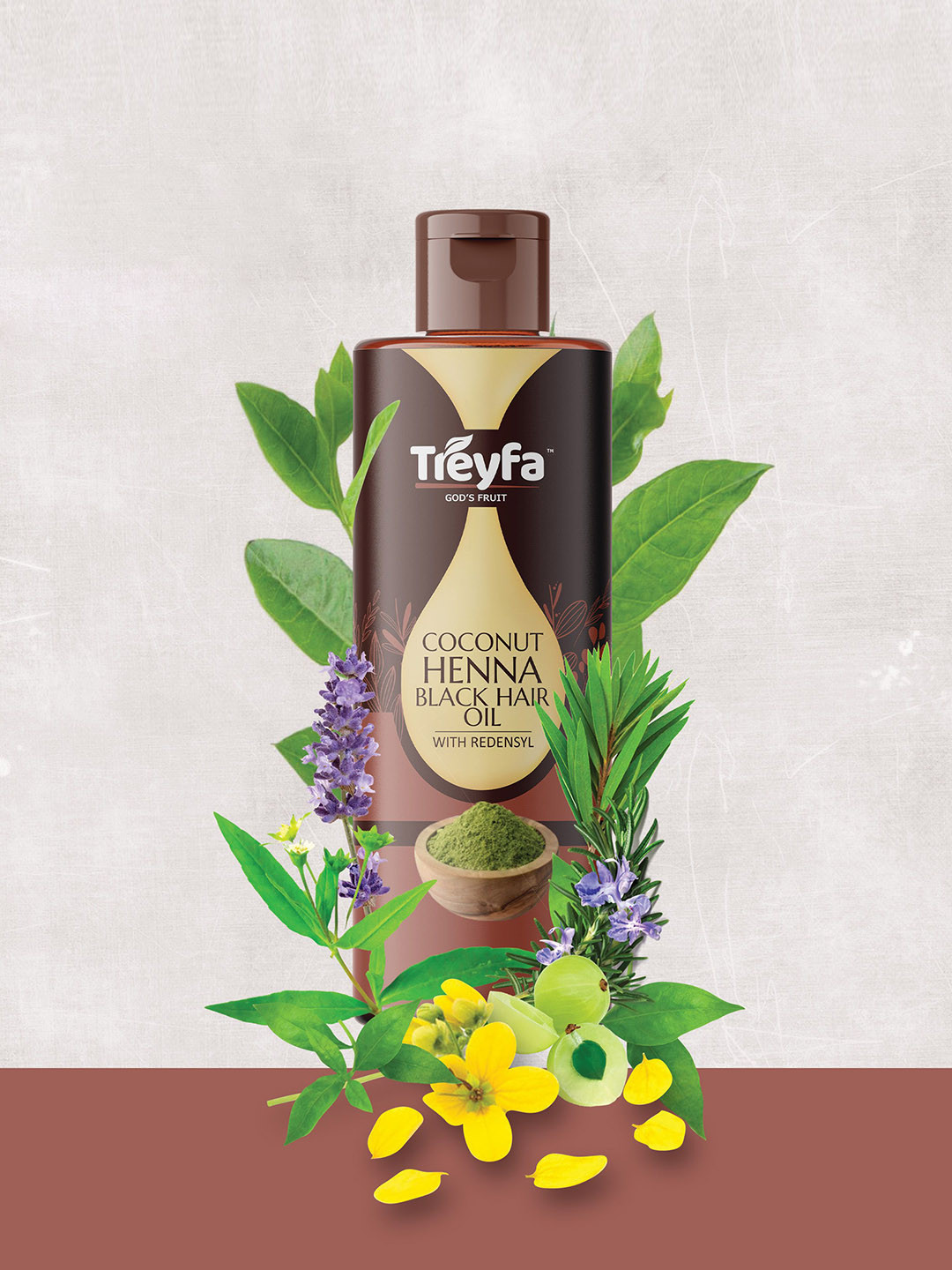 Treyfa Henna Coconut Hair Oil - 100 ml
