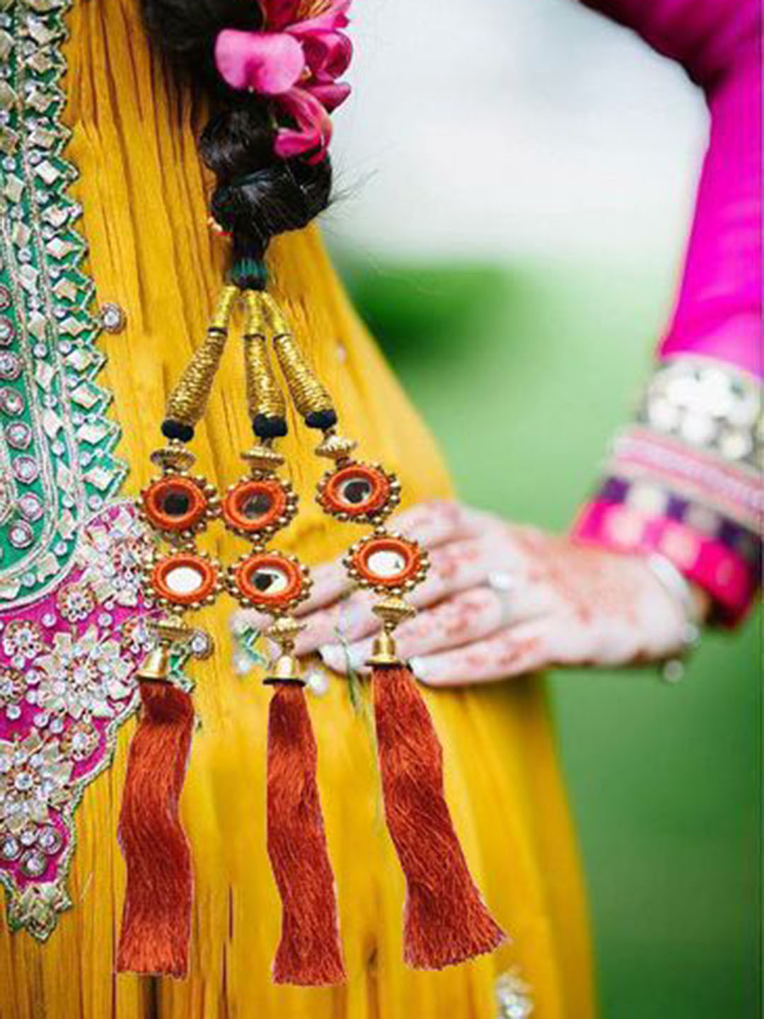 GADINFASHION Embellished Paranda Choti Braid