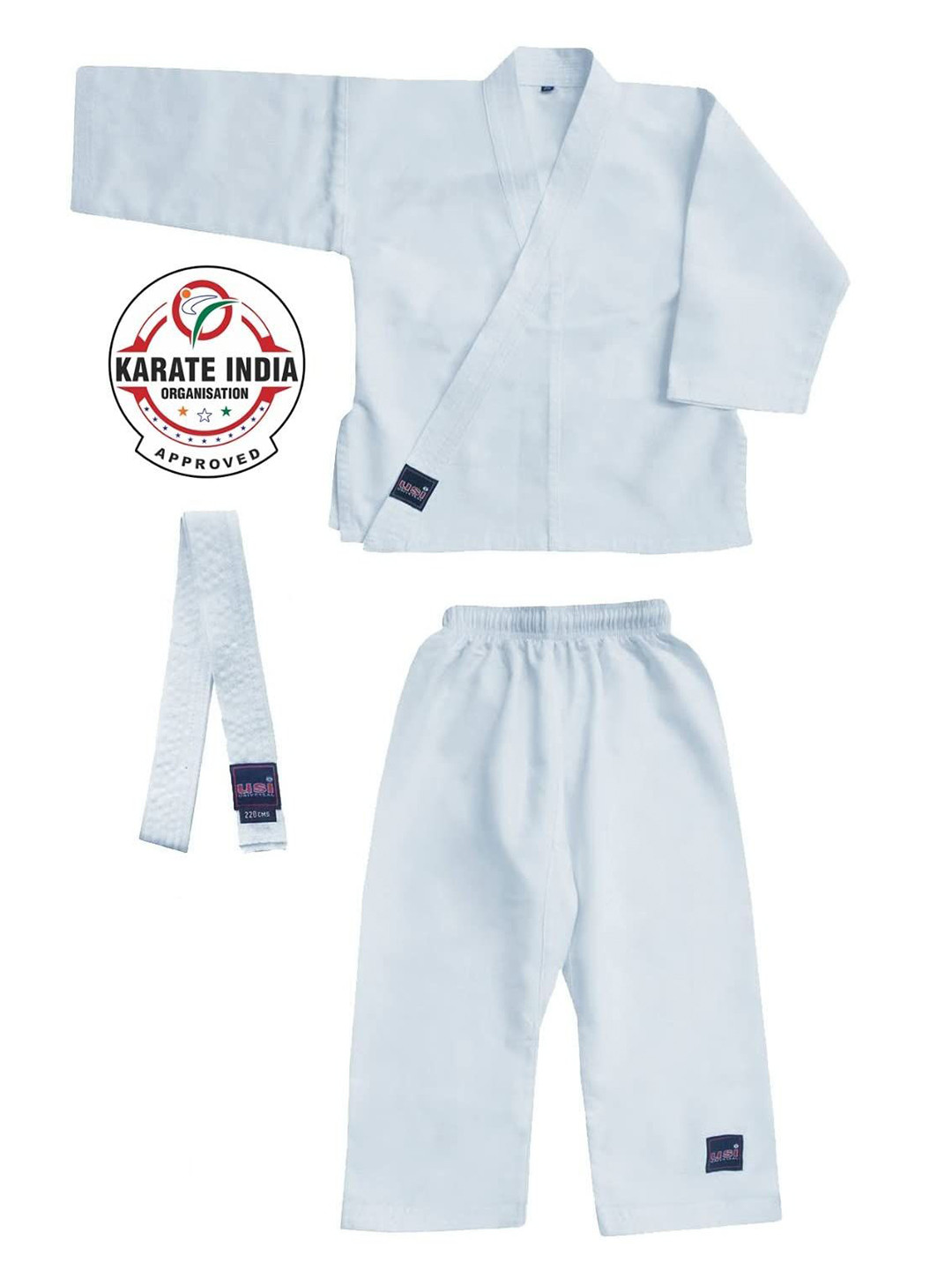 USI UNIVERSAL THE UNBEATABLE Unisex Karate Shirt With Trousers & Belt
