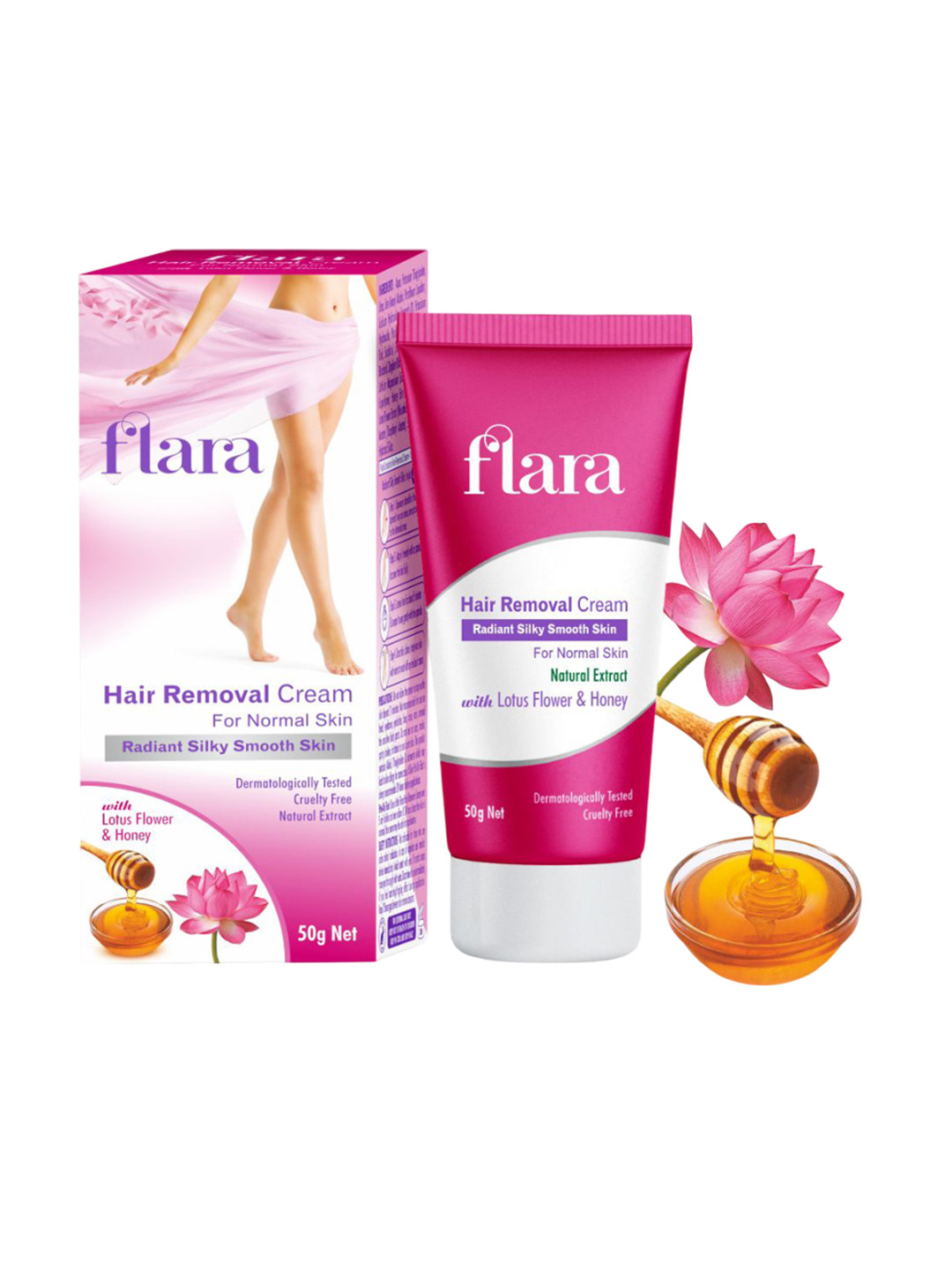 FLARA Hair Removal Cream With Vitamin E For Soothing - 50 g