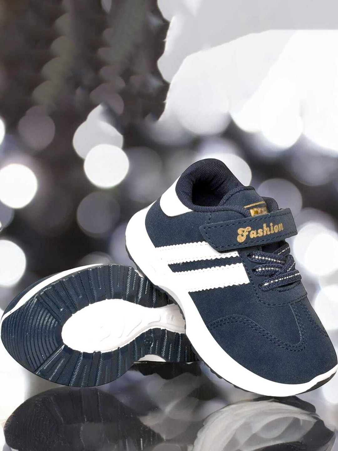 Binos Kids Round Toe Velcro Sneakers