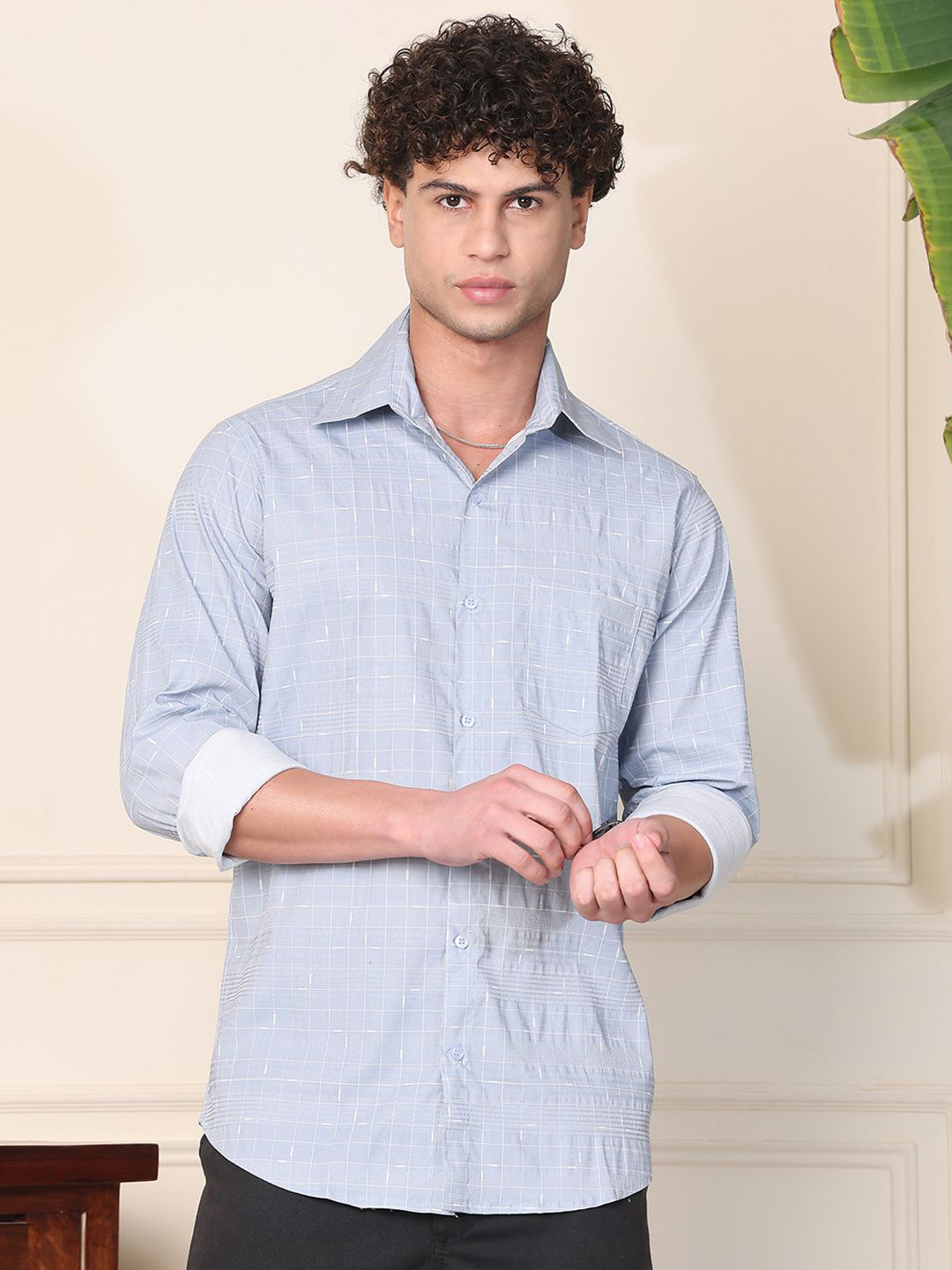 Metronaut Men Floral Sheer Printed Casual Shirt