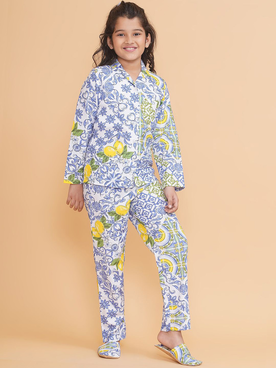 PICCOLO Girls Pure Cotton Night suit