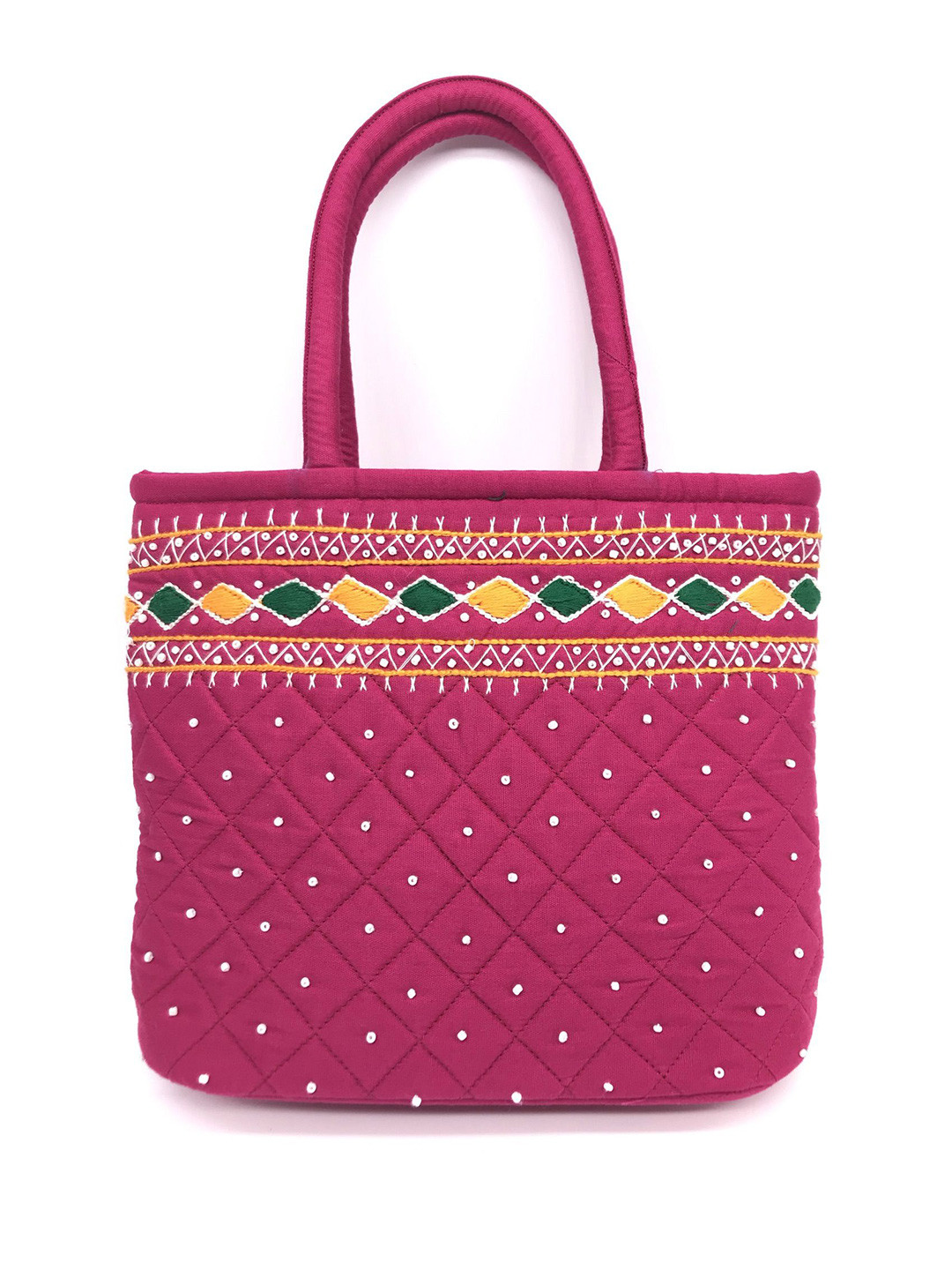 SriShopify Handicrafts Embellished Shopper Handheld Bag