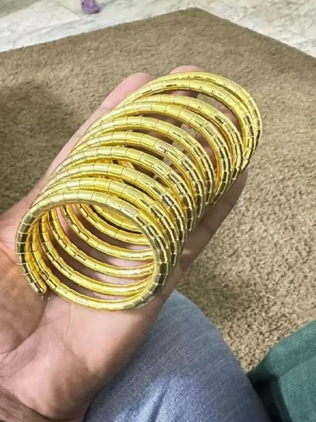 SZN Golden Spiral Bangle
