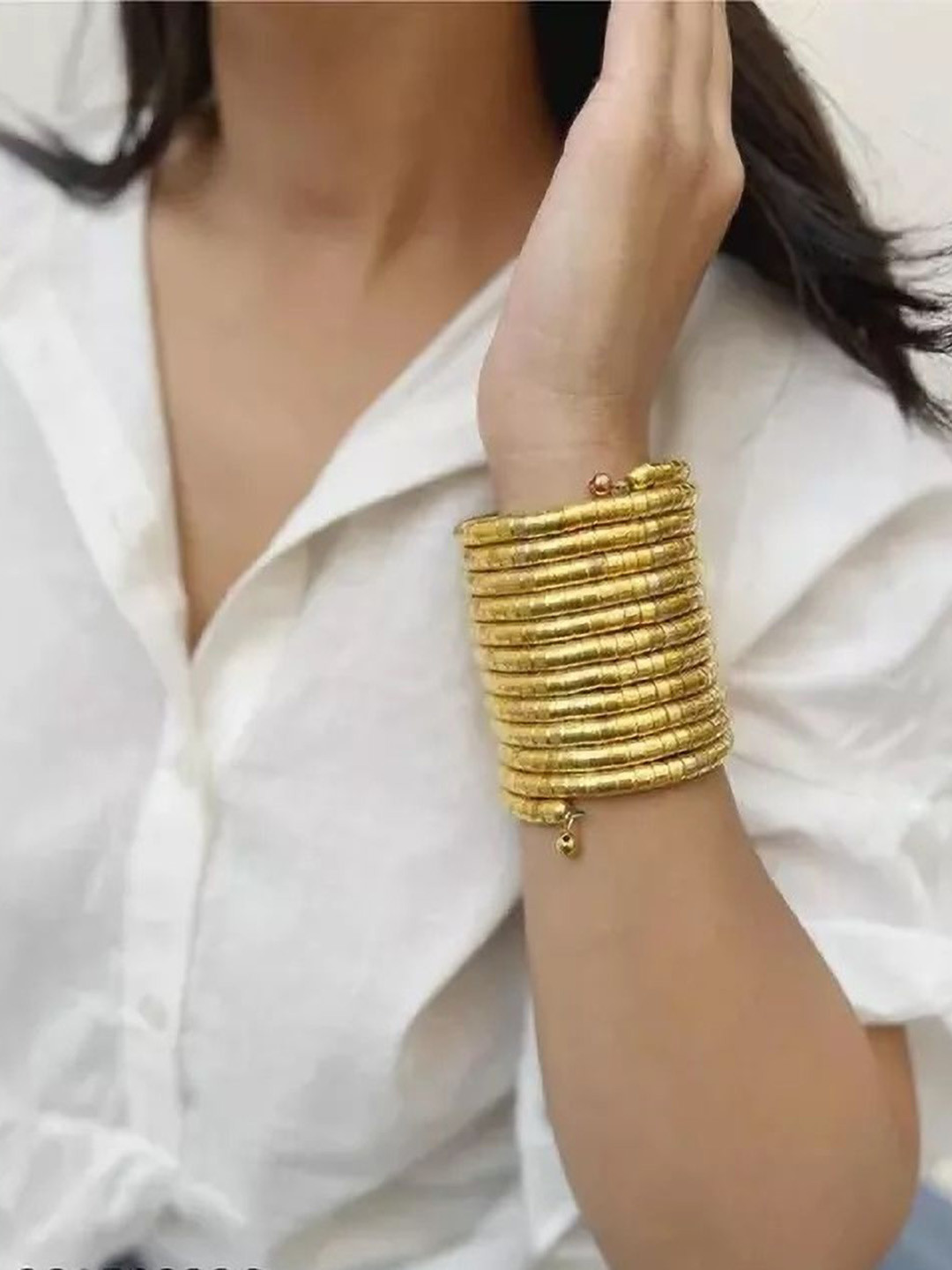 SZN Oxidised Layered Bangle