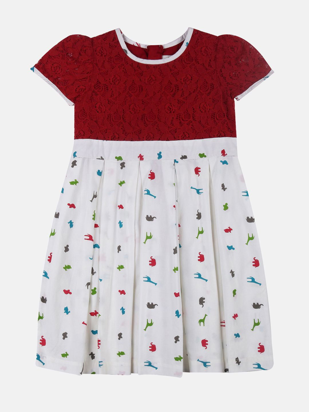 YOUNG BIRDS Girl Floral Lace Fit & Flare Dress