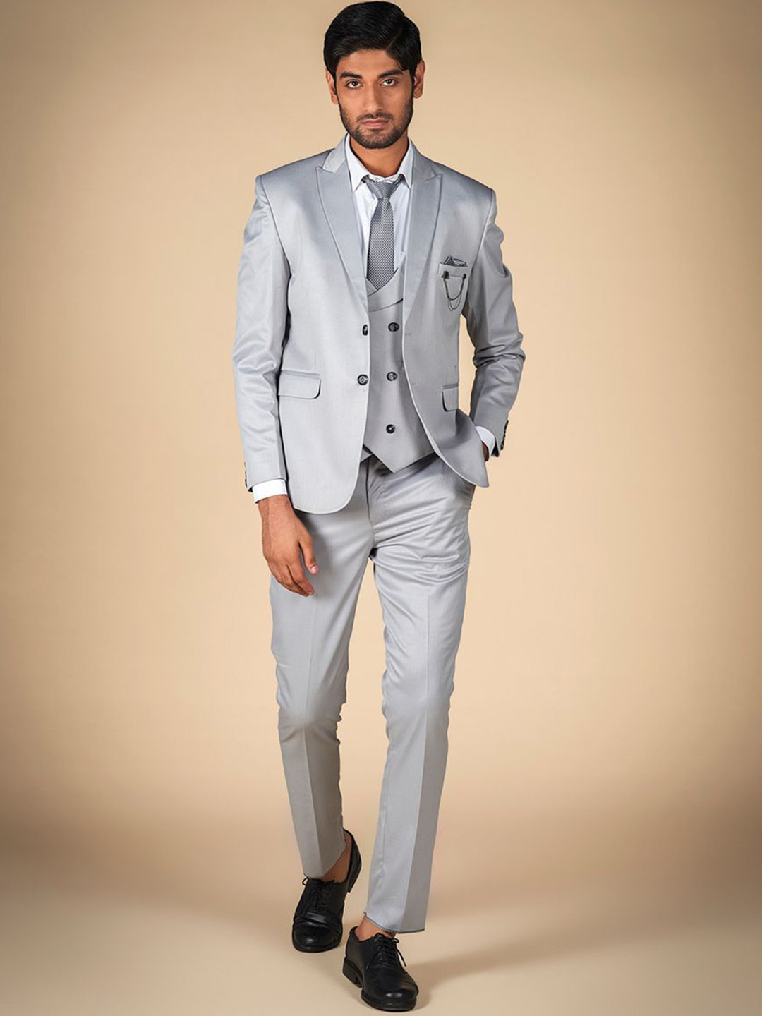 Dulha Ghar Single-Breasted Three Piece Format Suit