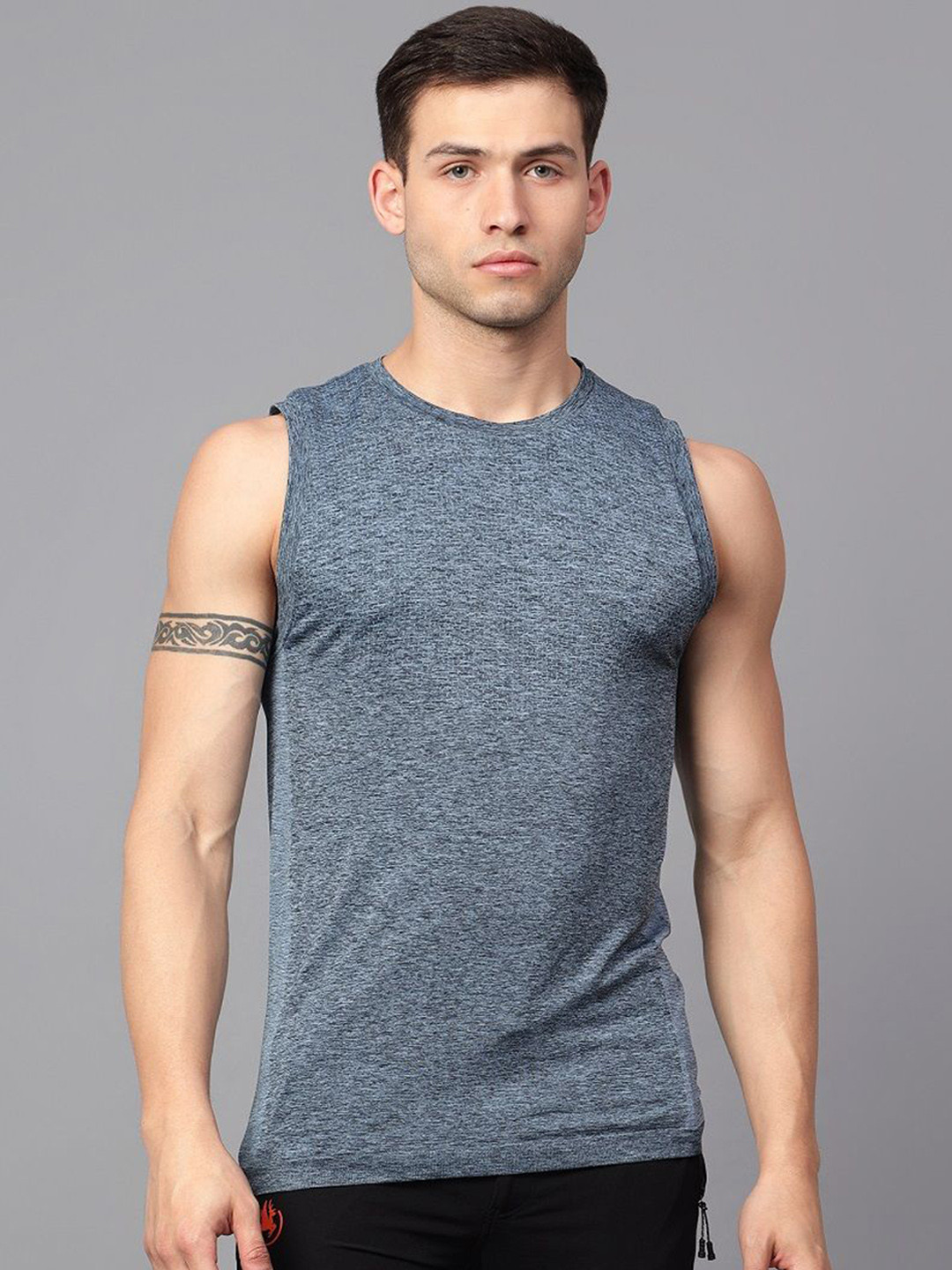 Trenz Men Self-Designed Seamless Gym Vest