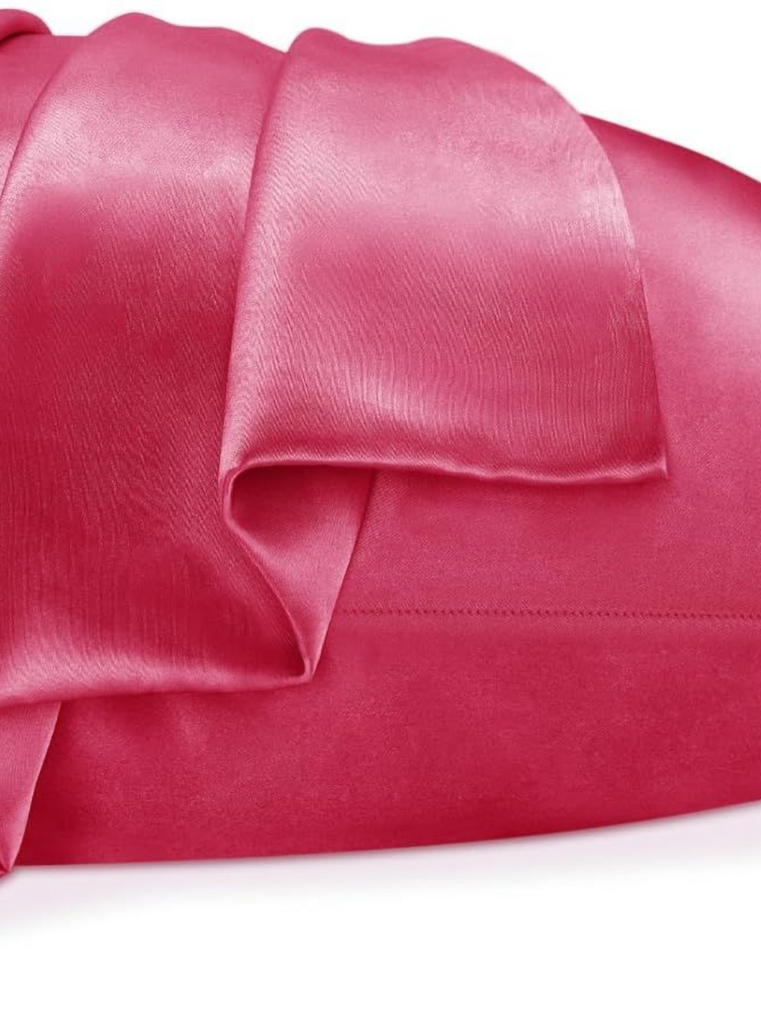 DEHMAN Pink Pure Silk Rectangle Shaped Pillow Covers