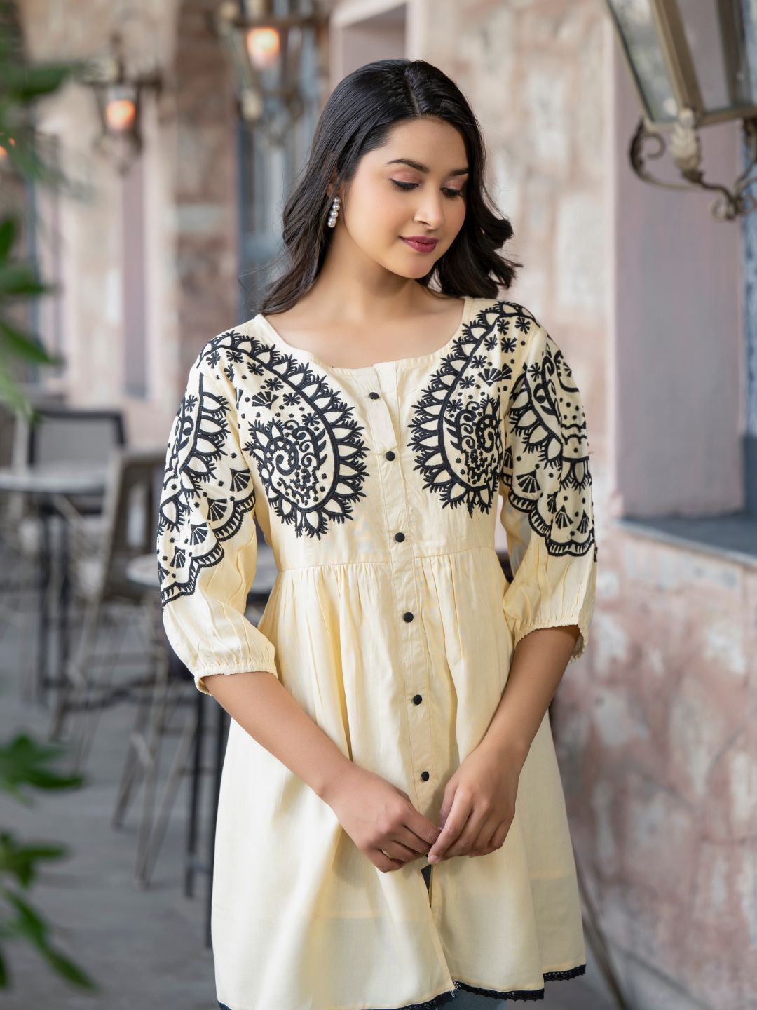 Zolo Label Women Serene Charm Embroidered Midi Dress