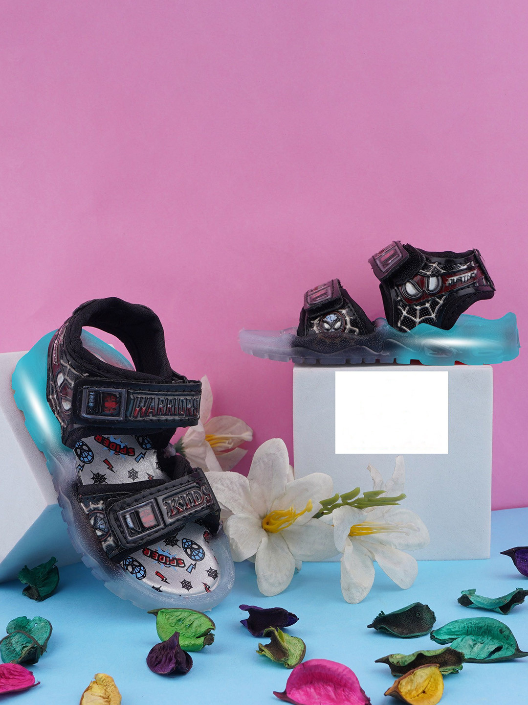 LMG Lifestyle Kids Dancing Led Light Carton Character Comfort Sandals