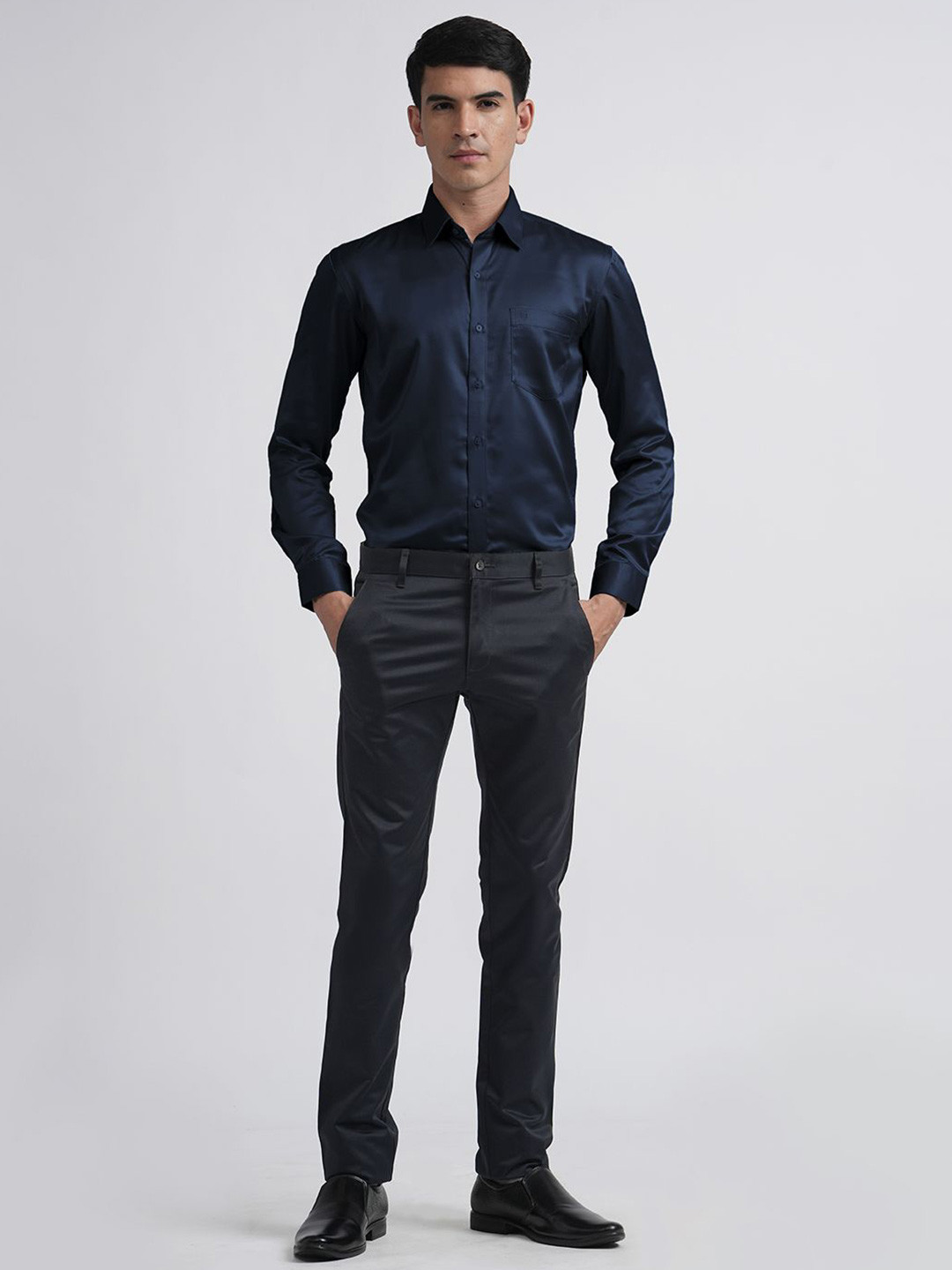 OTTO Men Trim Slim Fit Opaque Casual Shirt