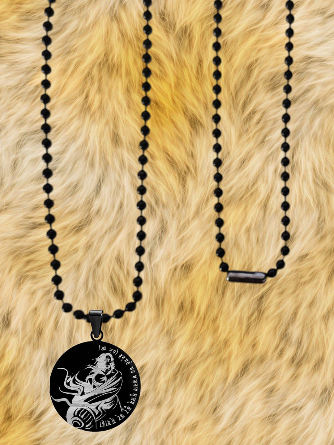 M Men Style Stainless Steel Lord Pawanputra Bajrangbali Pendant With Chain