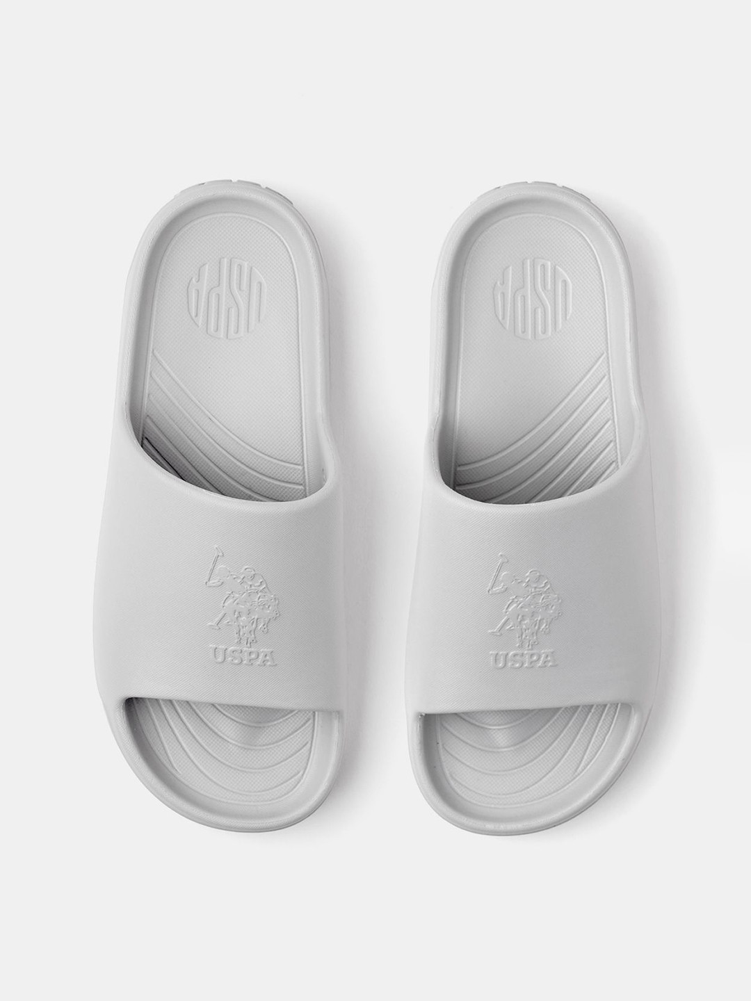 U.S. Polo Assn. Men Self Design Sliders