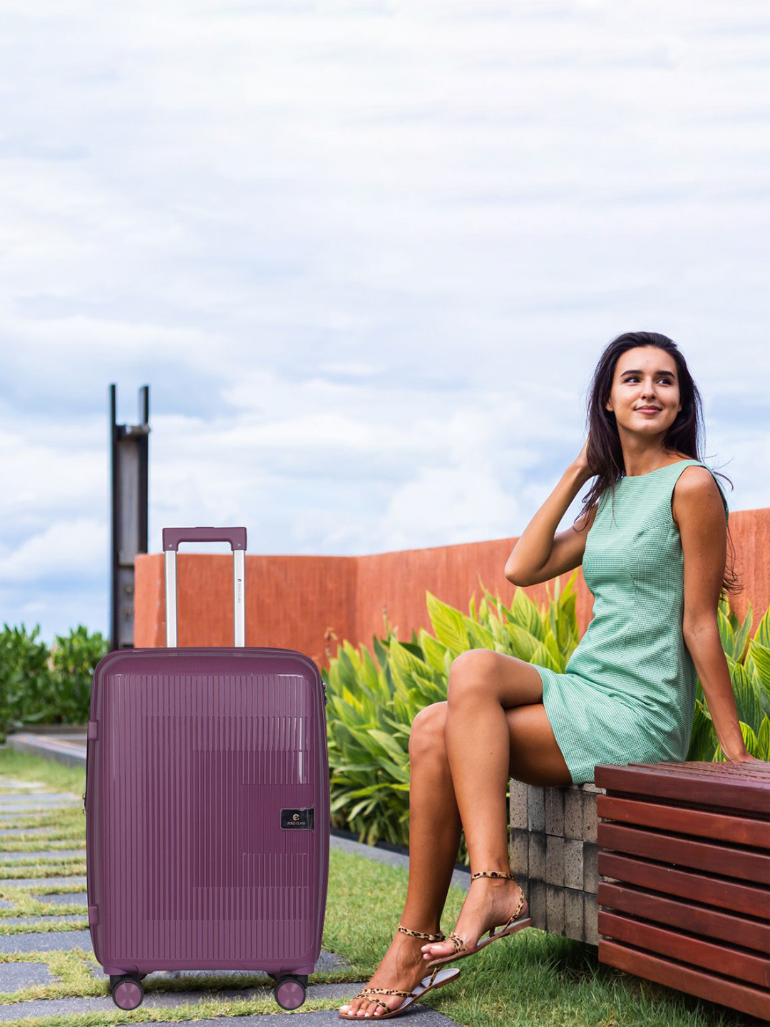 Polo Class Unisex Set Of 2 Texture Hard-Sided Trolley Bag