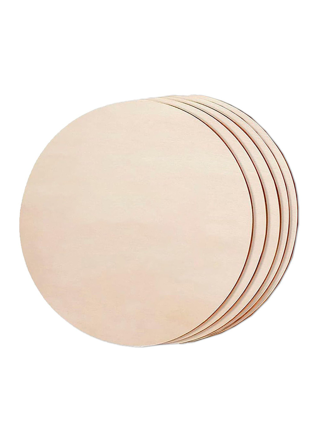 Tinker Squad 5 Pcs Pine Wooden Round MDF Art & Craft Boards