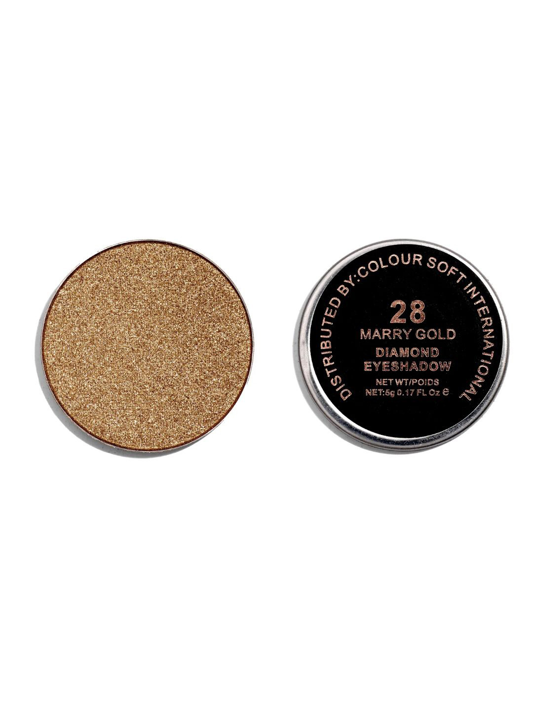 EUROPE GIRL Diamond Long Lasting Shimmer Eyeshadow- 5 g - Marry Gold 28