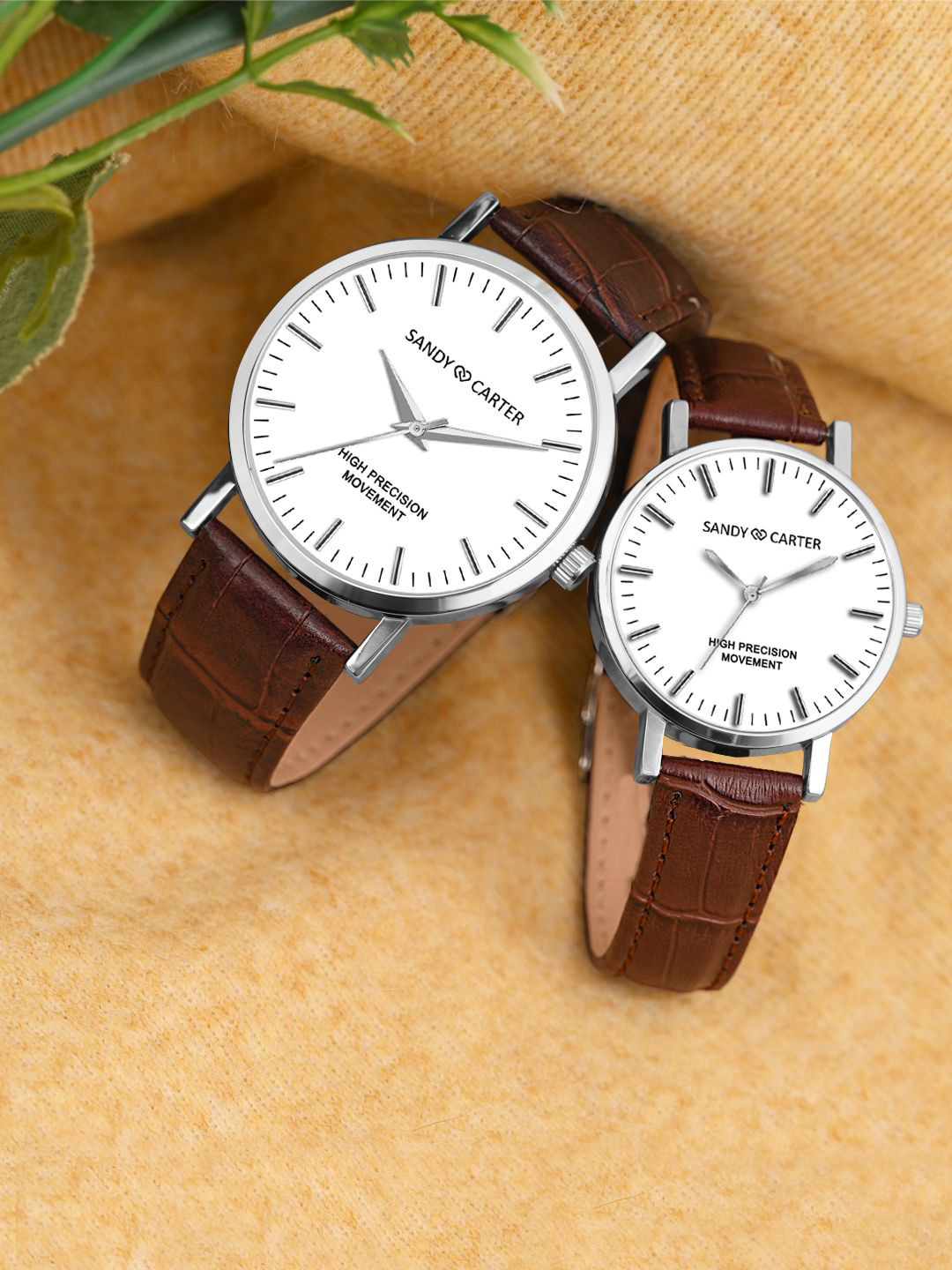 Sandy D Carter Women Dial & Leather Straps Analogue Watch Sandy D Carter-233PR-BR