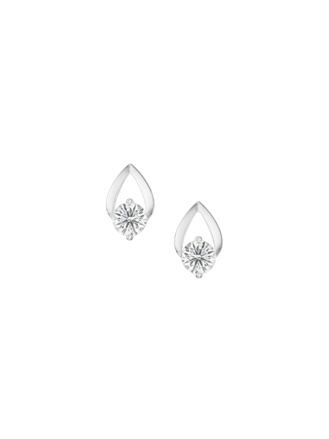 Emori ShimmeLab Diamond Ring Dainty Round Lab Diamond Earring in 18KT Gold