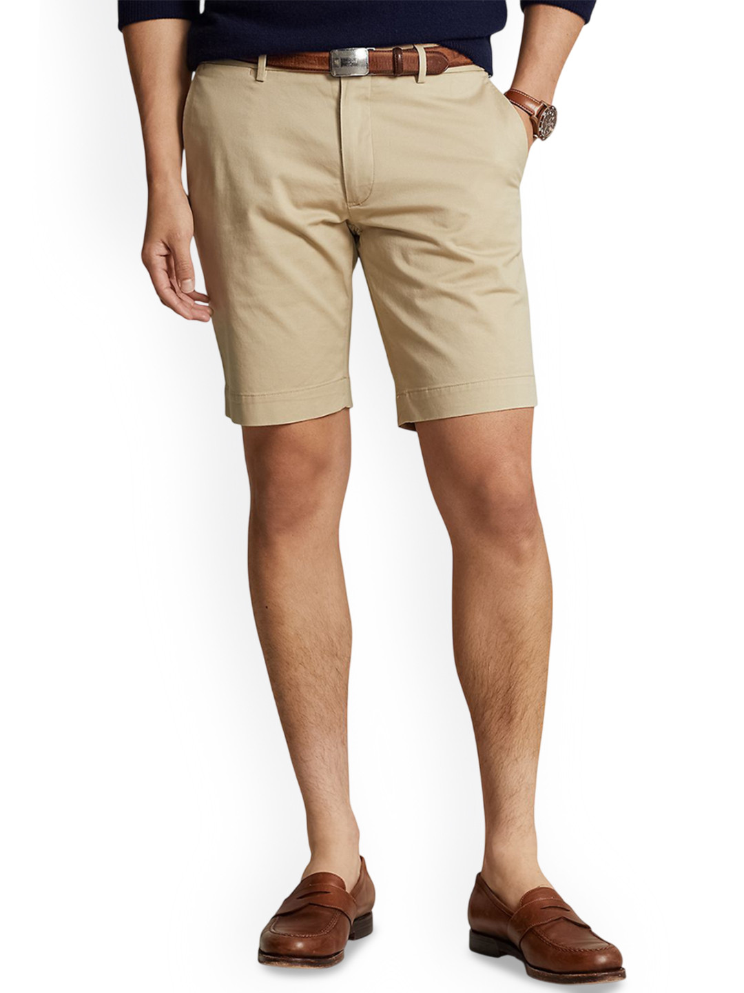 Polo Ralph Lauren Men Cotton Stretch Mid-Rise Slim Fit Chino Shorts