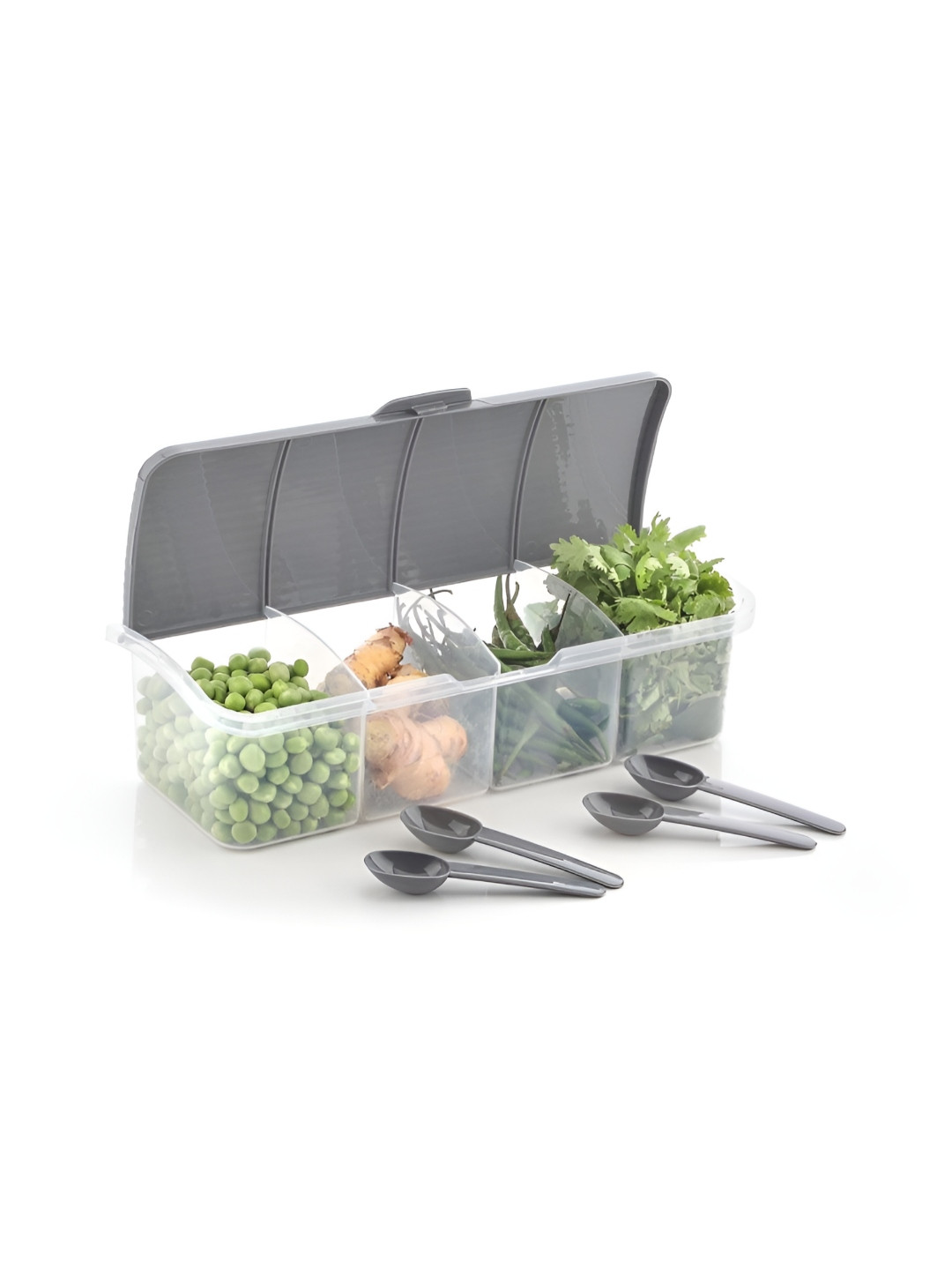 Hashone Transparent Plastic Easy To Clean Clip-On Canister-1.7L