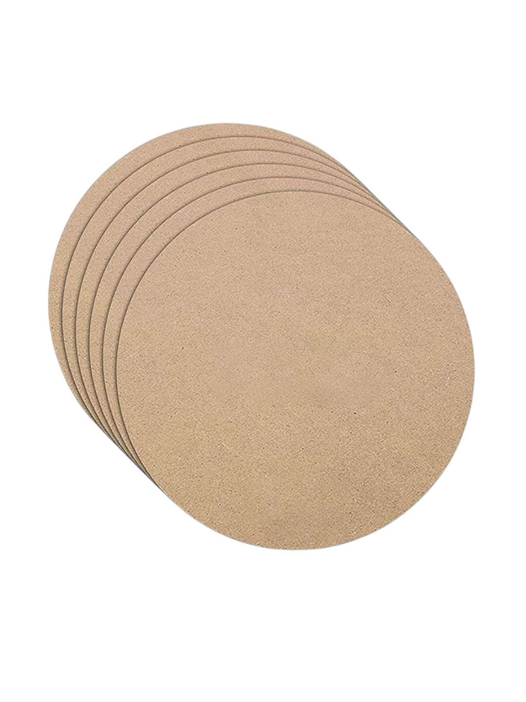 Tinker Squad 6 Pcs Round Pine Wood MDF Art & Craft Boards