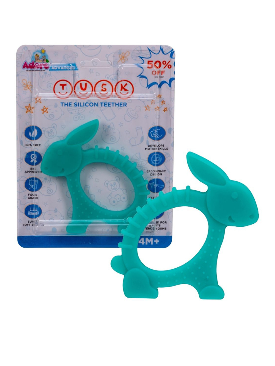 Adore Blue Rabbit Shape BabyTeether