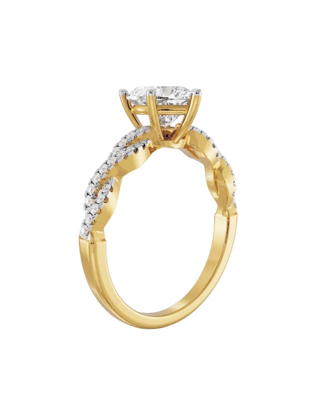 Emori Heart Infinity Lab Diamond in 14KT Gold Ring