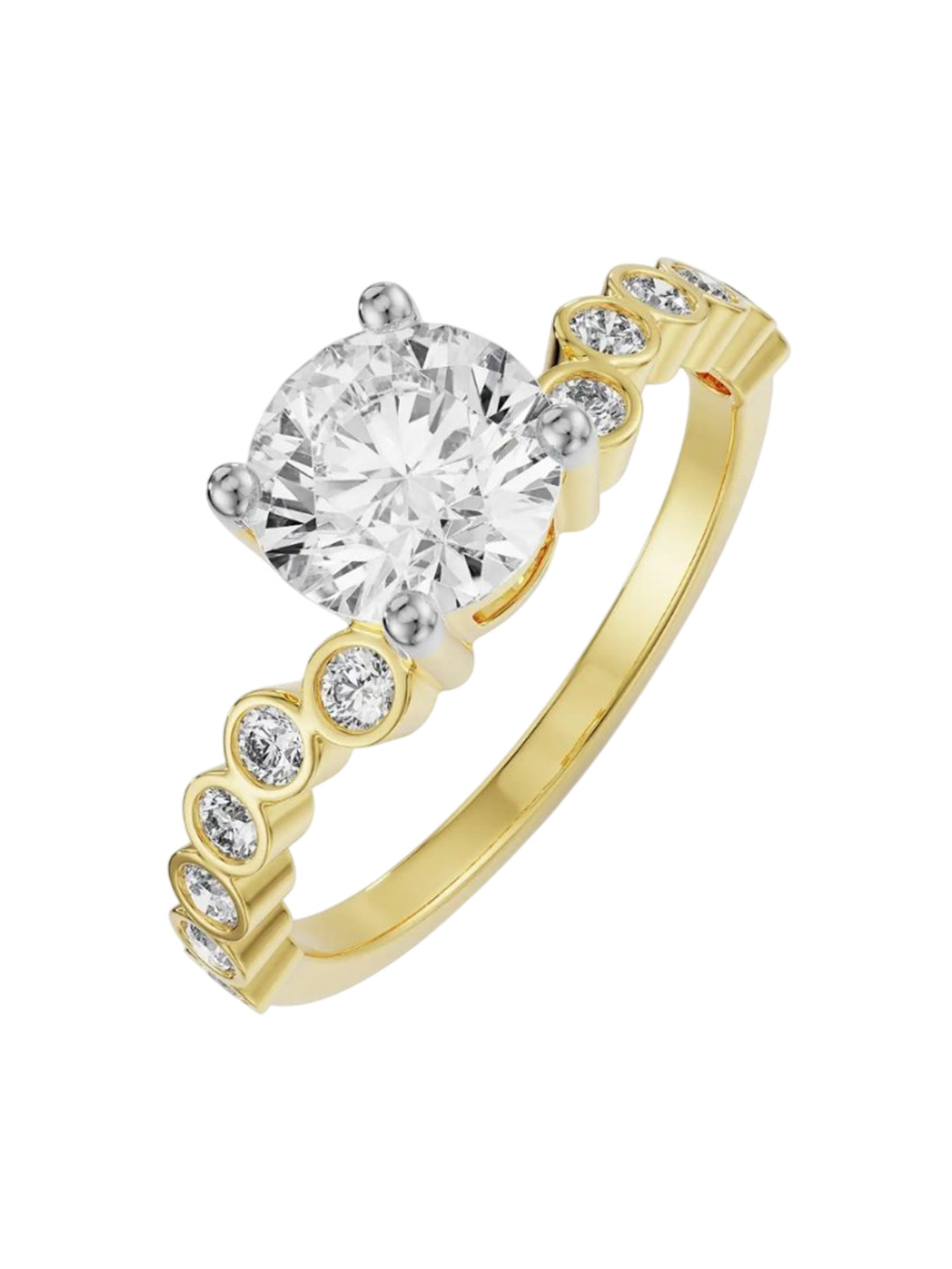 Emori Rufus Round Lab Diamond in 14KT Gold Ring