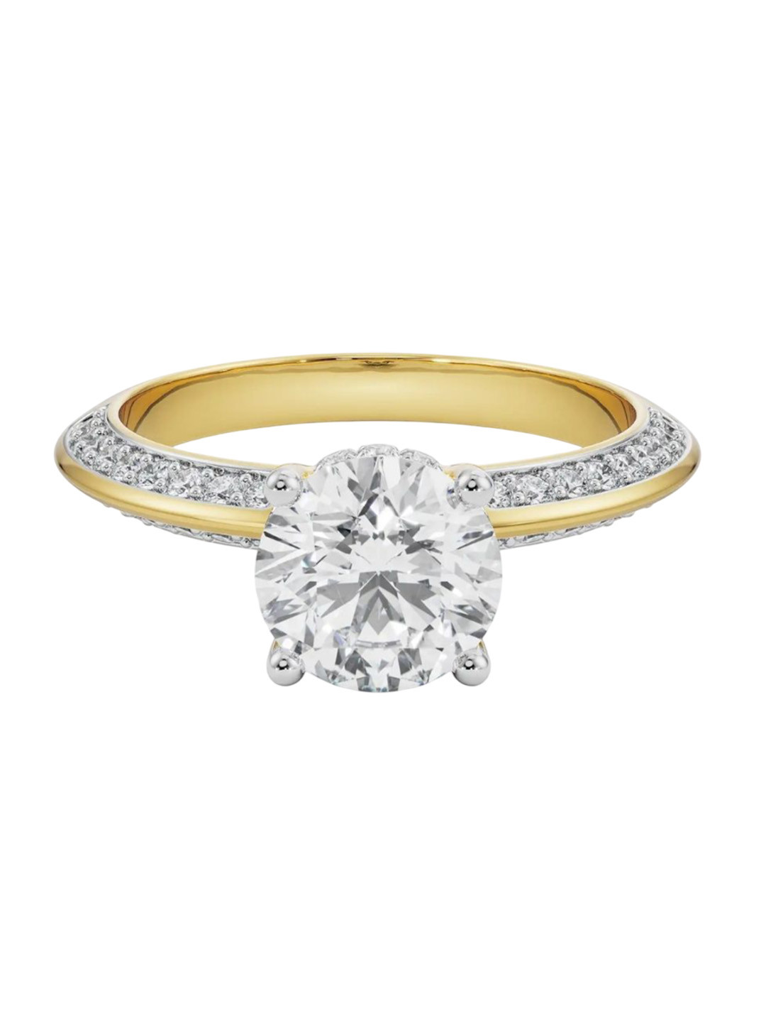Emori Georgia Round Lab Diamond in 14KT Gold Ring