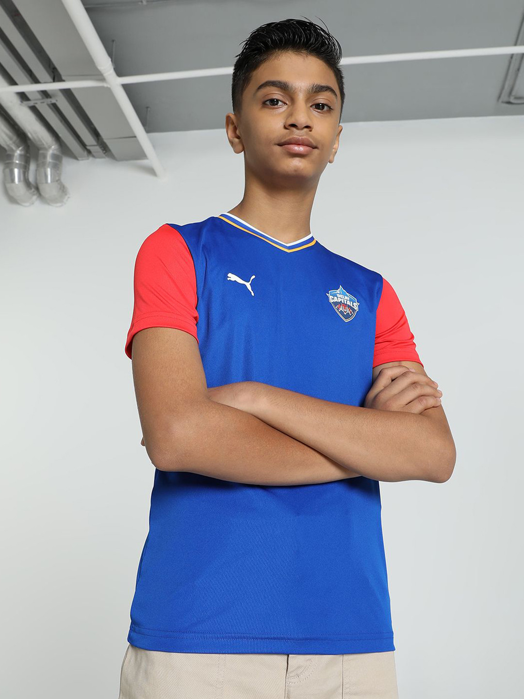 Puma x DC 2024 Boys Printed Youth Fan Jersey T-Shirt