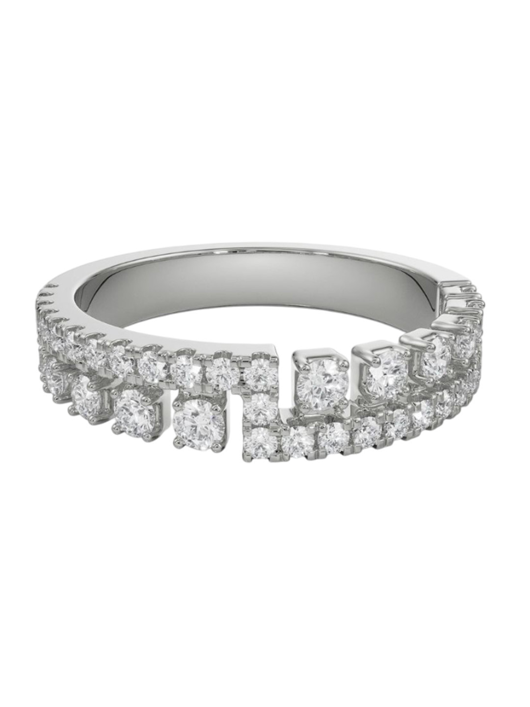 Emori Vinatge Lab Diamond Band in 18KT Gold