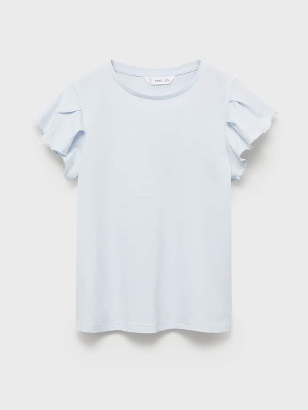 Mango Kids Girls Ruffled Pure Cotton Top