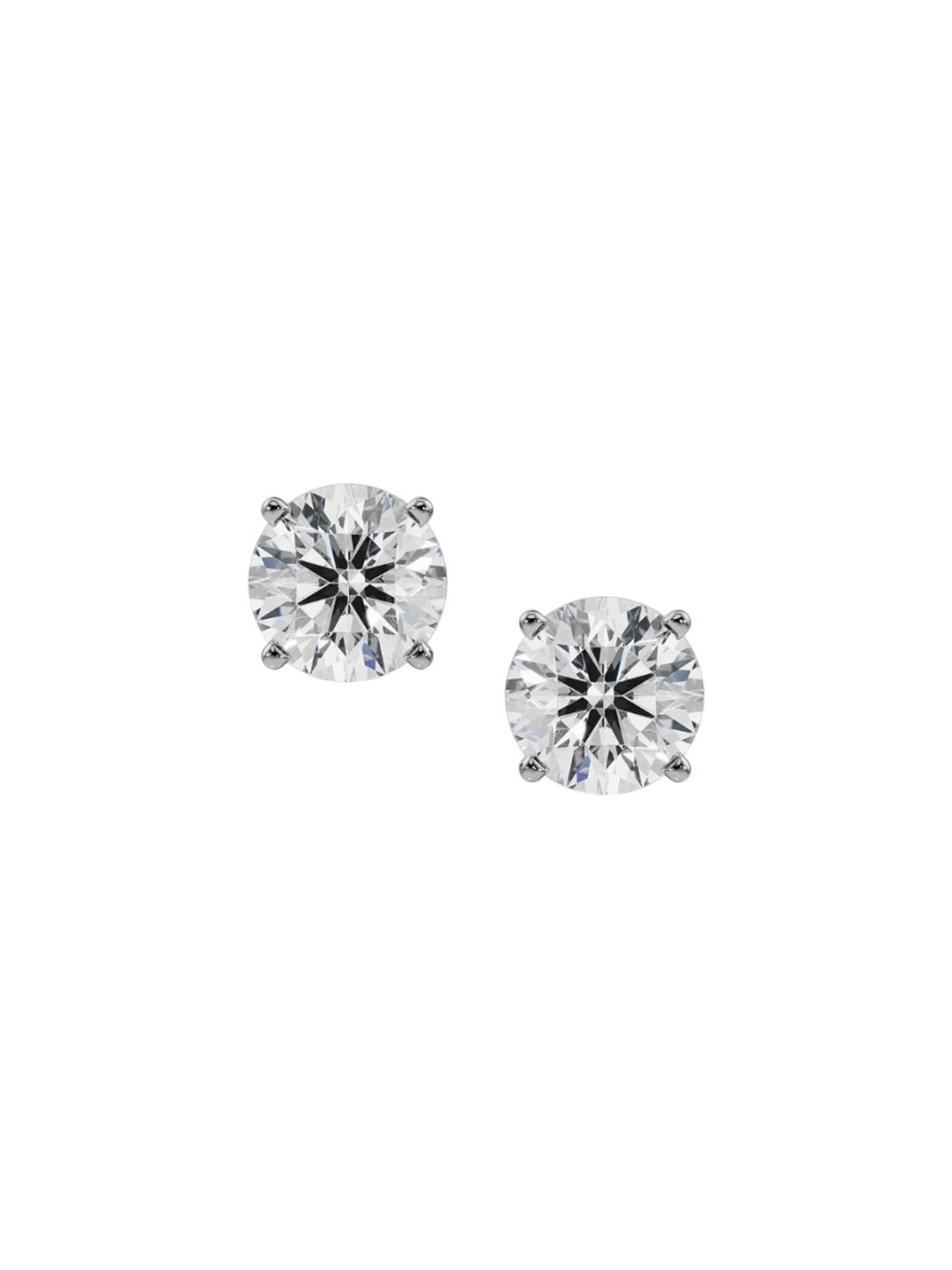 Emori 1 CT Classic Round Lab Diamond Earring in 18KT Gold
