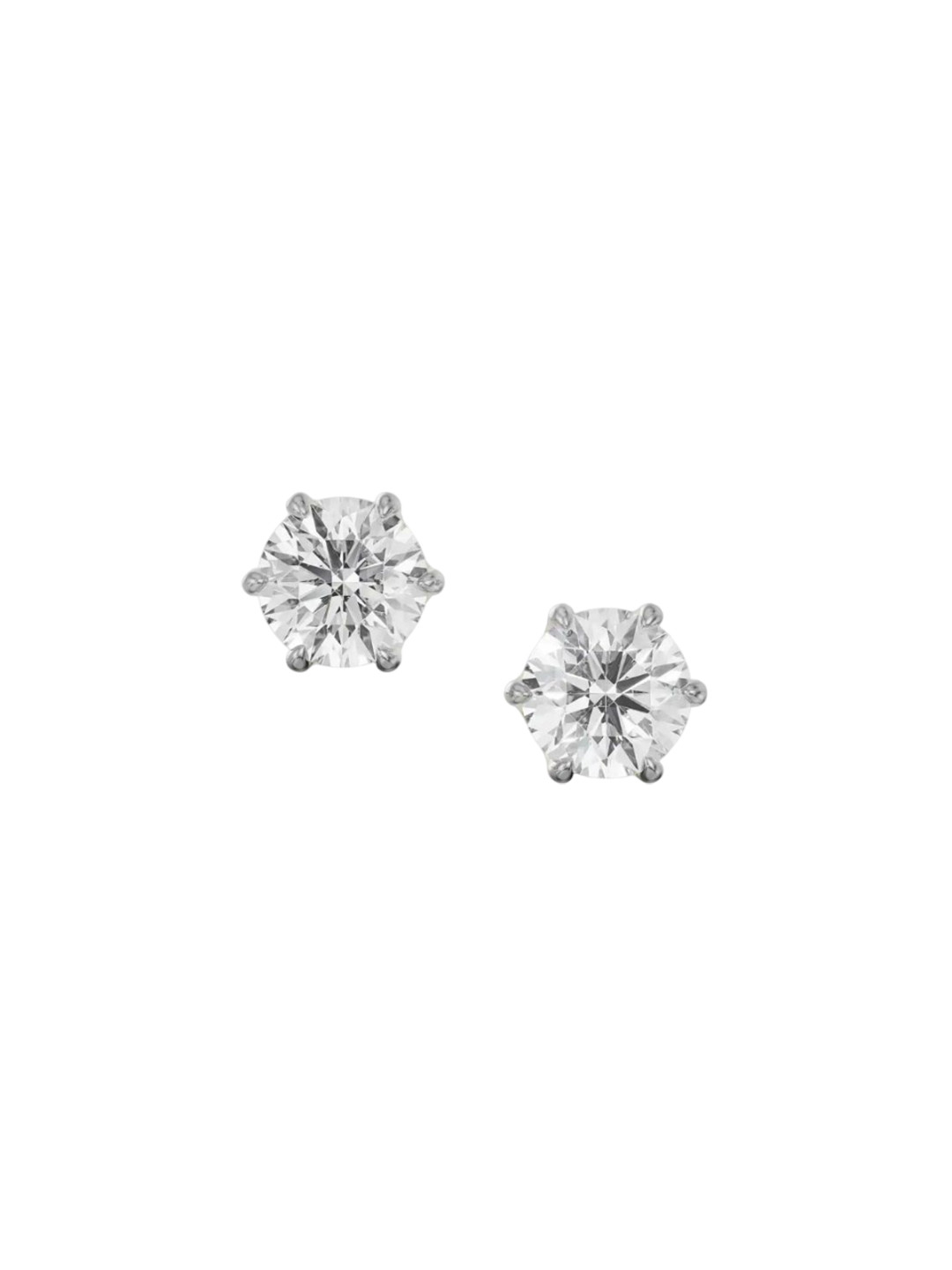 Emori Six Prong 1 CT Lab Diamond in 14KT Gold Earring