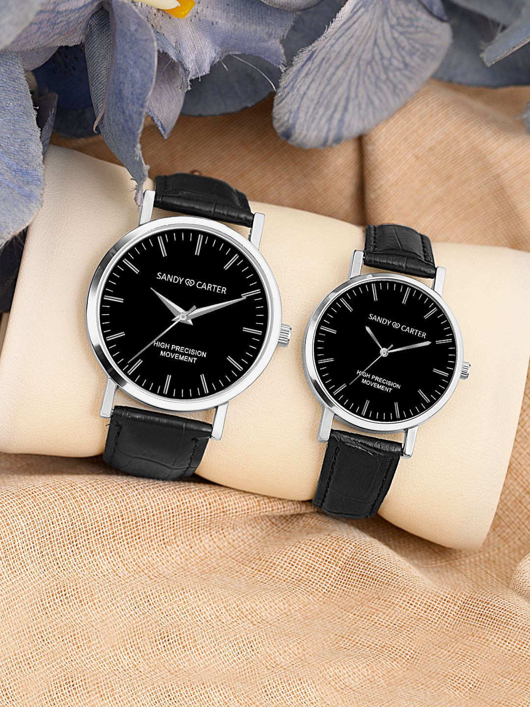 Sandy D Carter Women Dial & Leather Straps Analogue Watch Sandy D Carter-232PR-BK