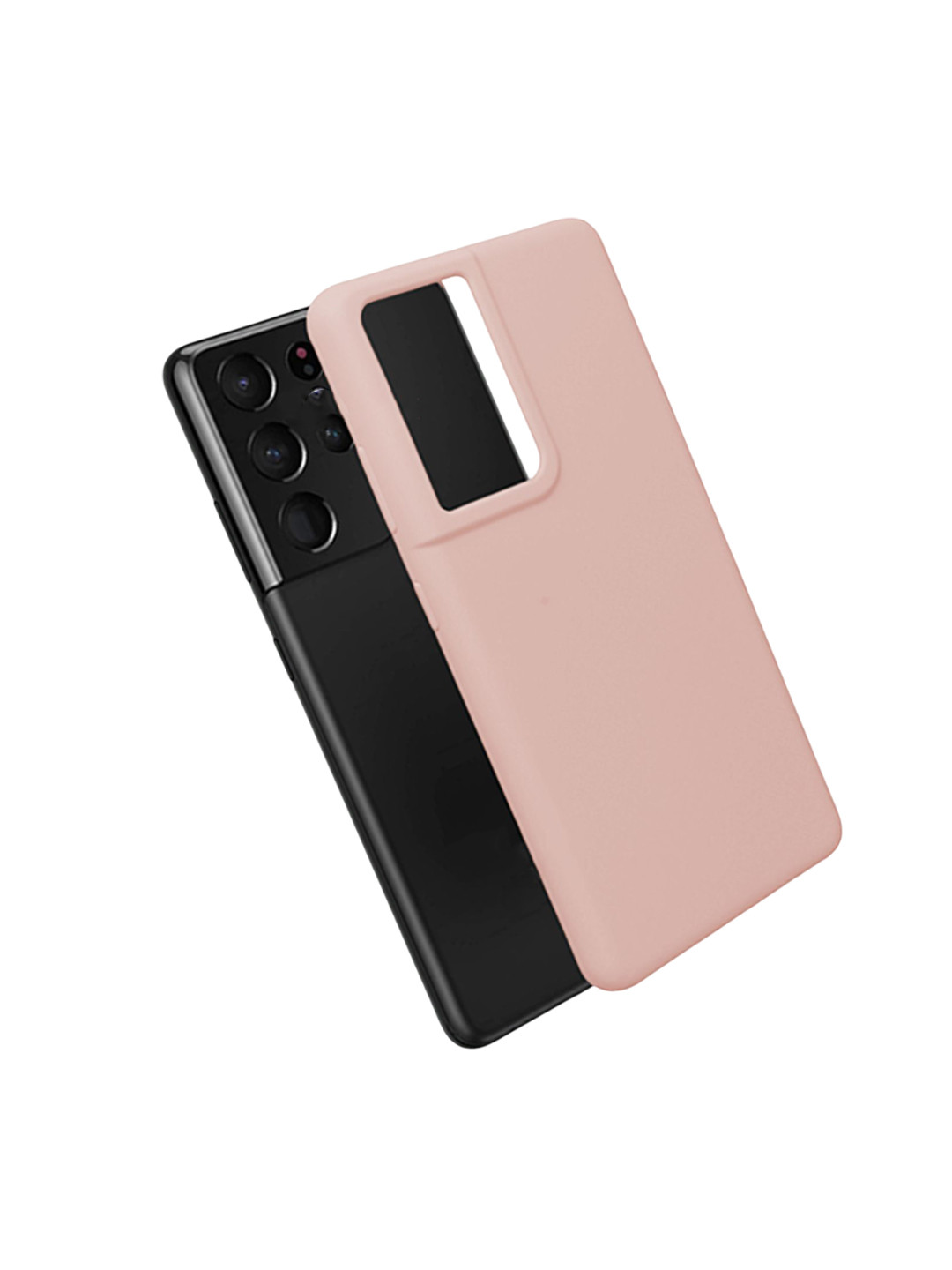 LIRAMARK Liquid Silicone Soft Back Cover Case for Samsung Galaxy S21 Ultra